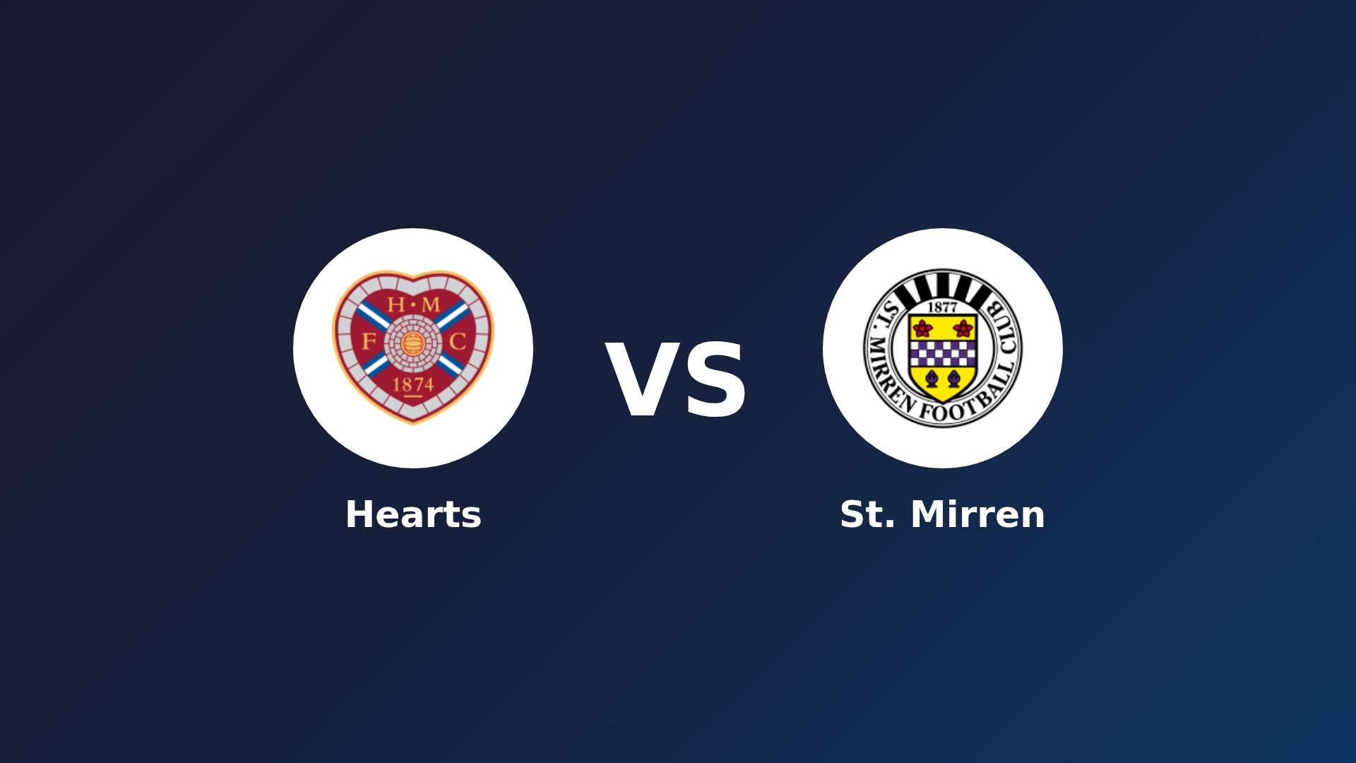 Hearts vs St. Mirren
