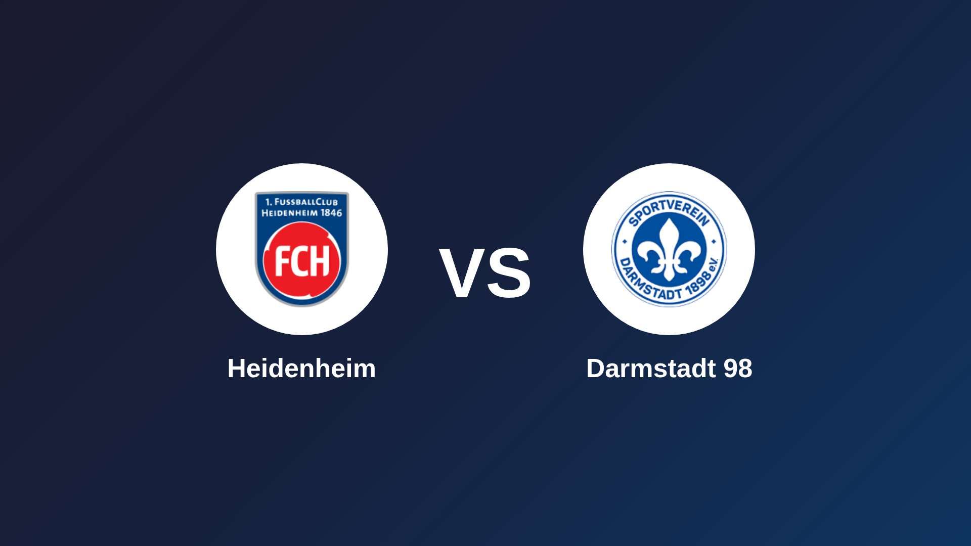 Heidenheim vs Darmstadt 98