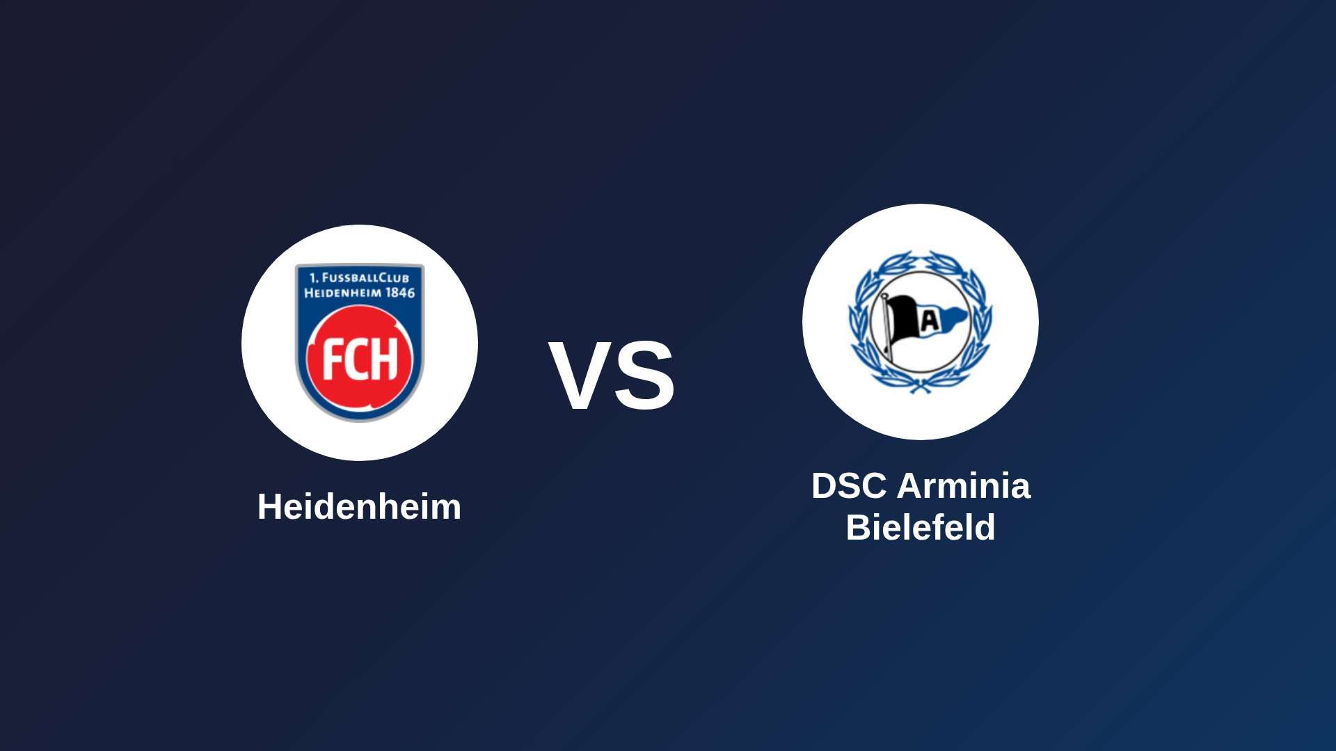 Heidenheim vs DSC Arminia Bielefeld
