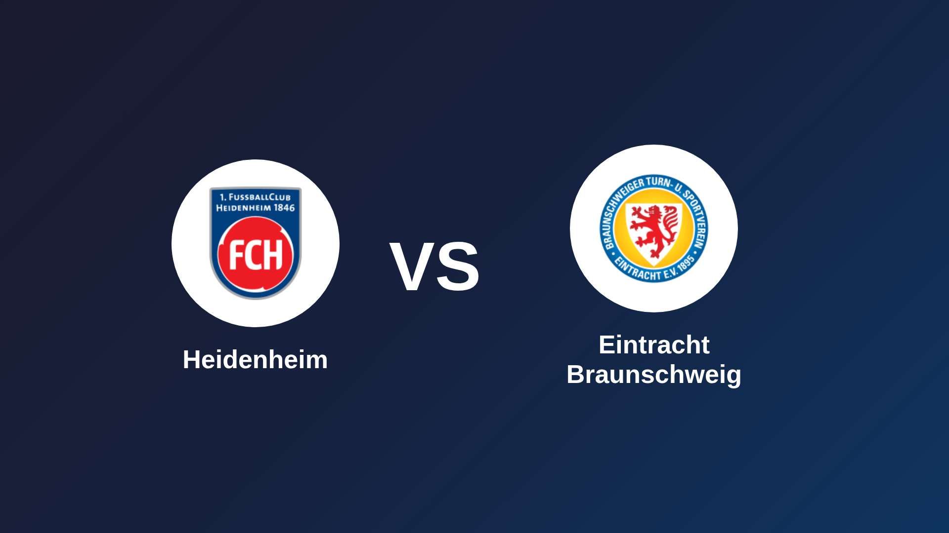 Heidenheim vs Eintracht Braunschweig