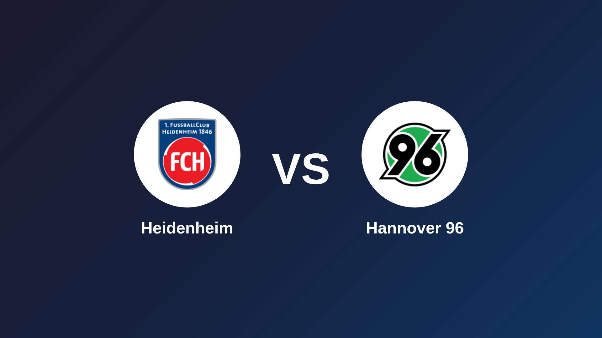Heidenheim vs Hannover 96
