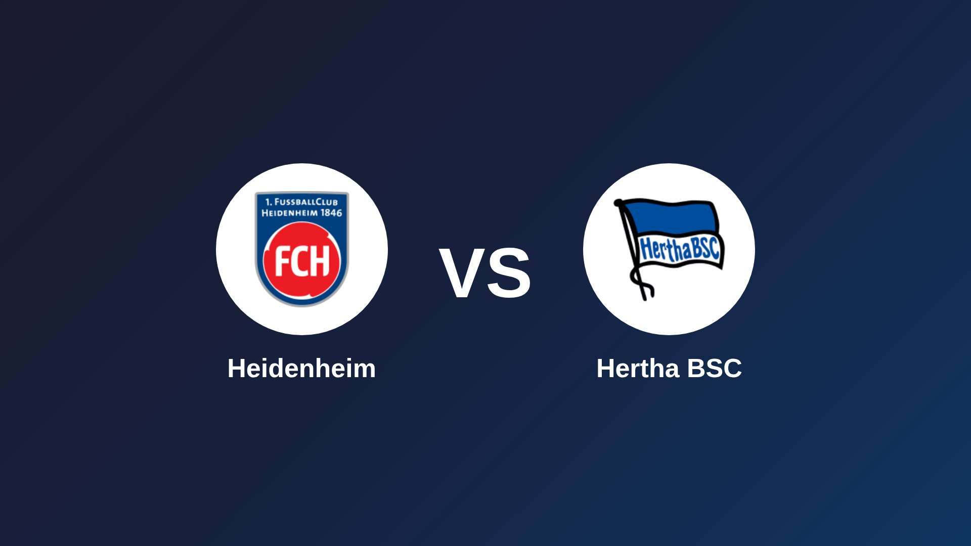 Heidenheim vs Hertha BSC