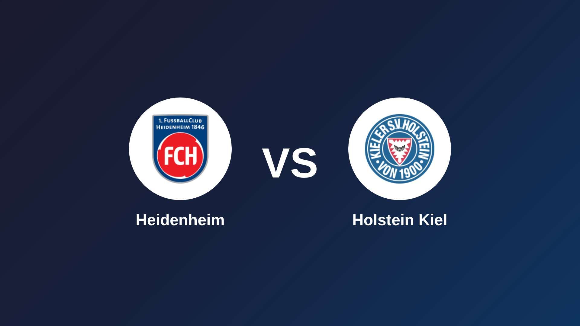 Heidenheim vs Holstein Kiel