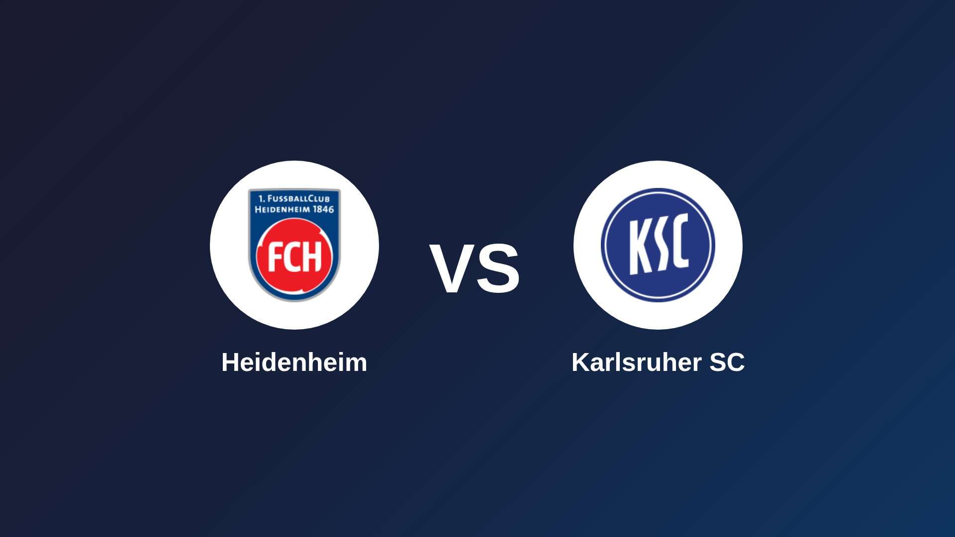 Heidenheim vs Karlsruher SC