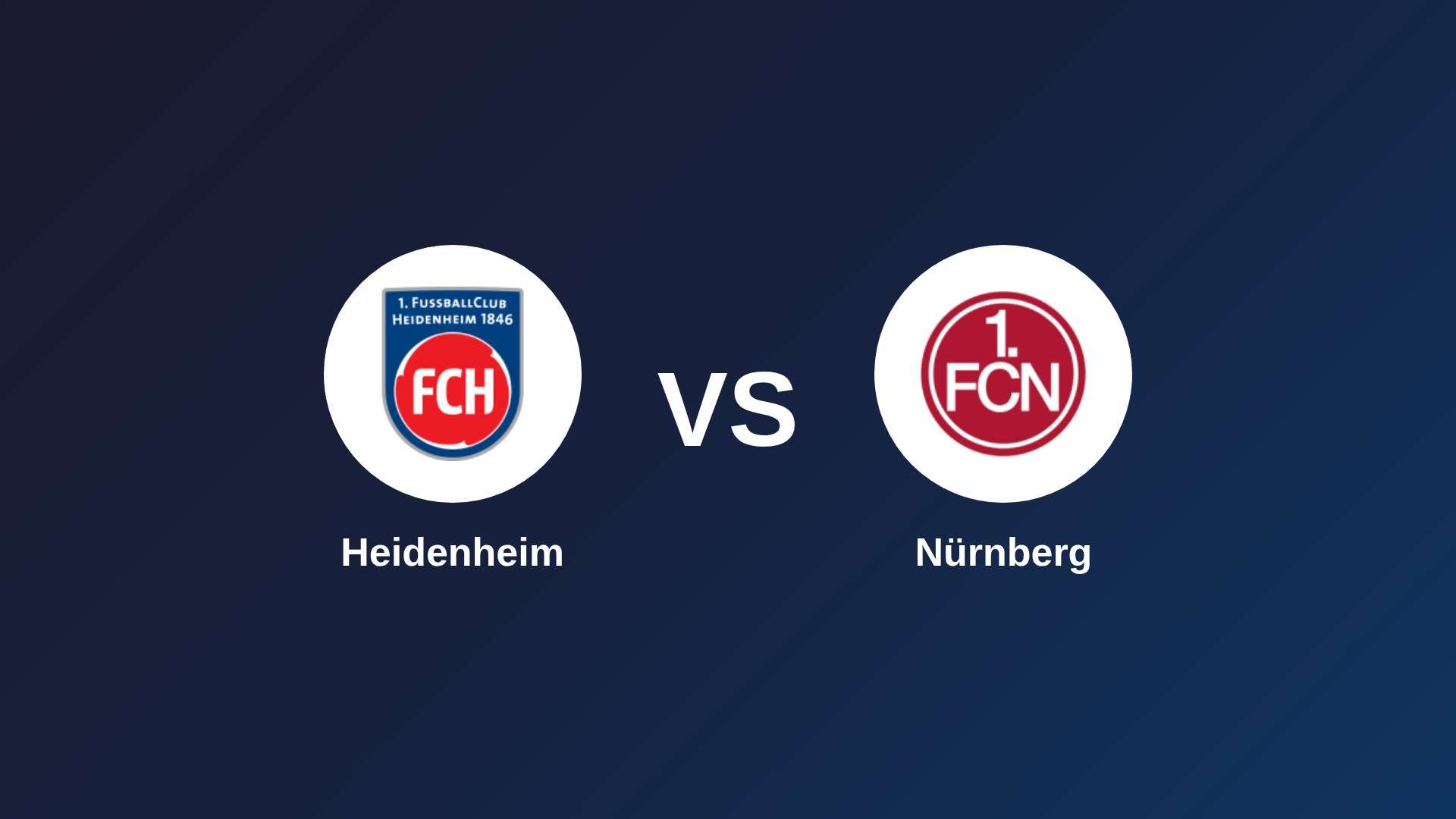 Heidenheim vs Nürnberg