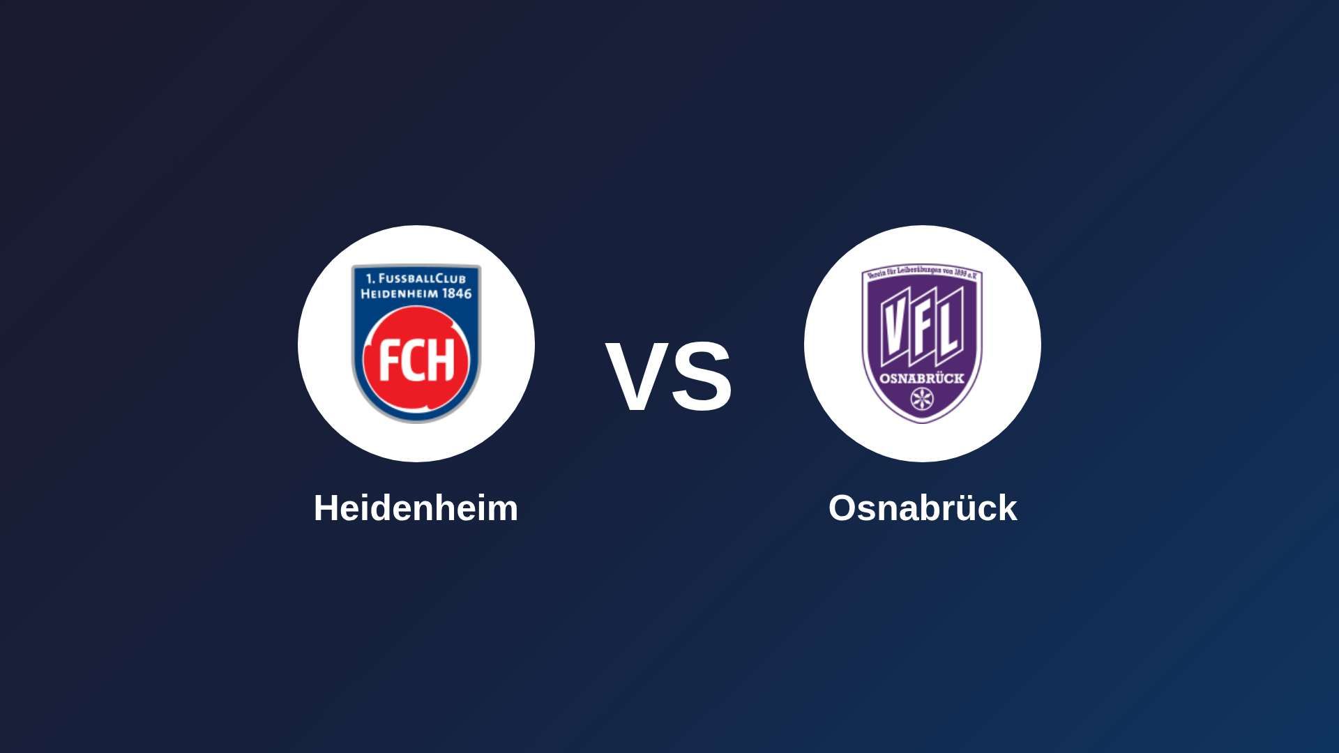 Heidenheim vs Osnabrück