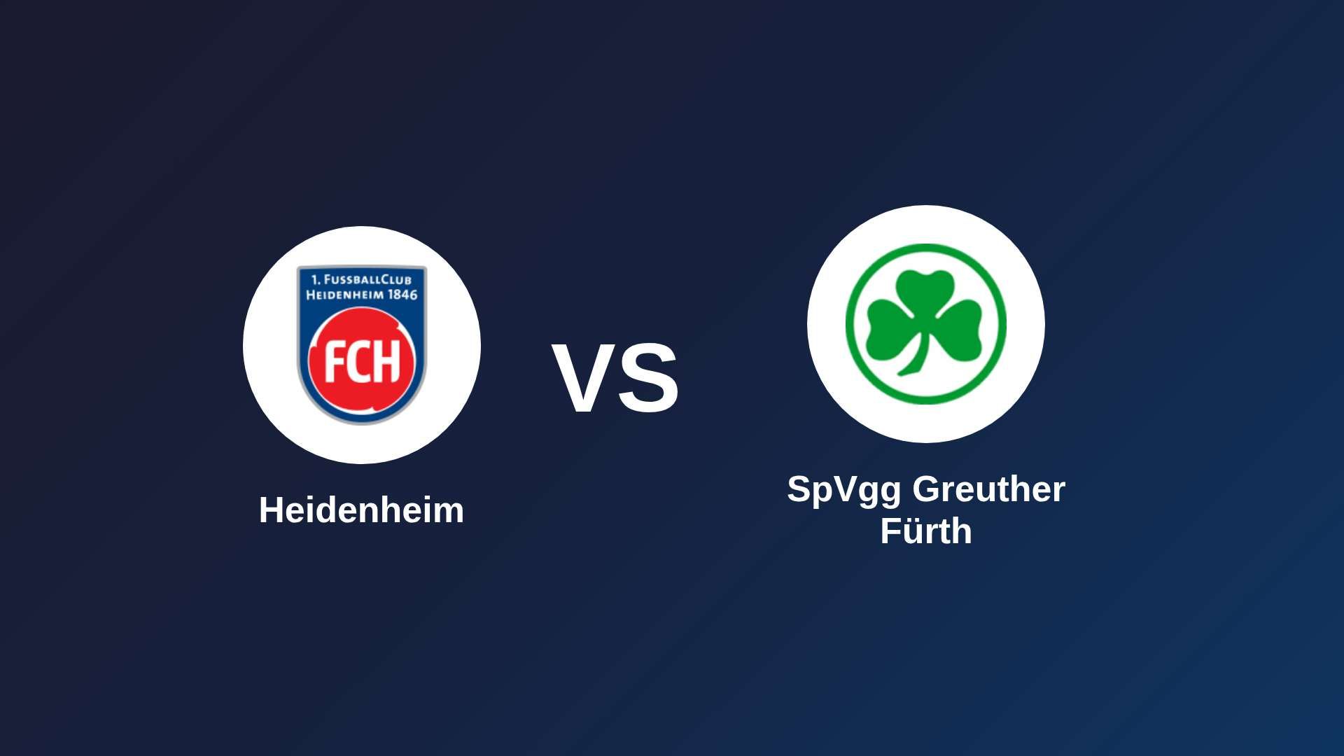 Heidenheim vs SpVgg Greuther Fürth