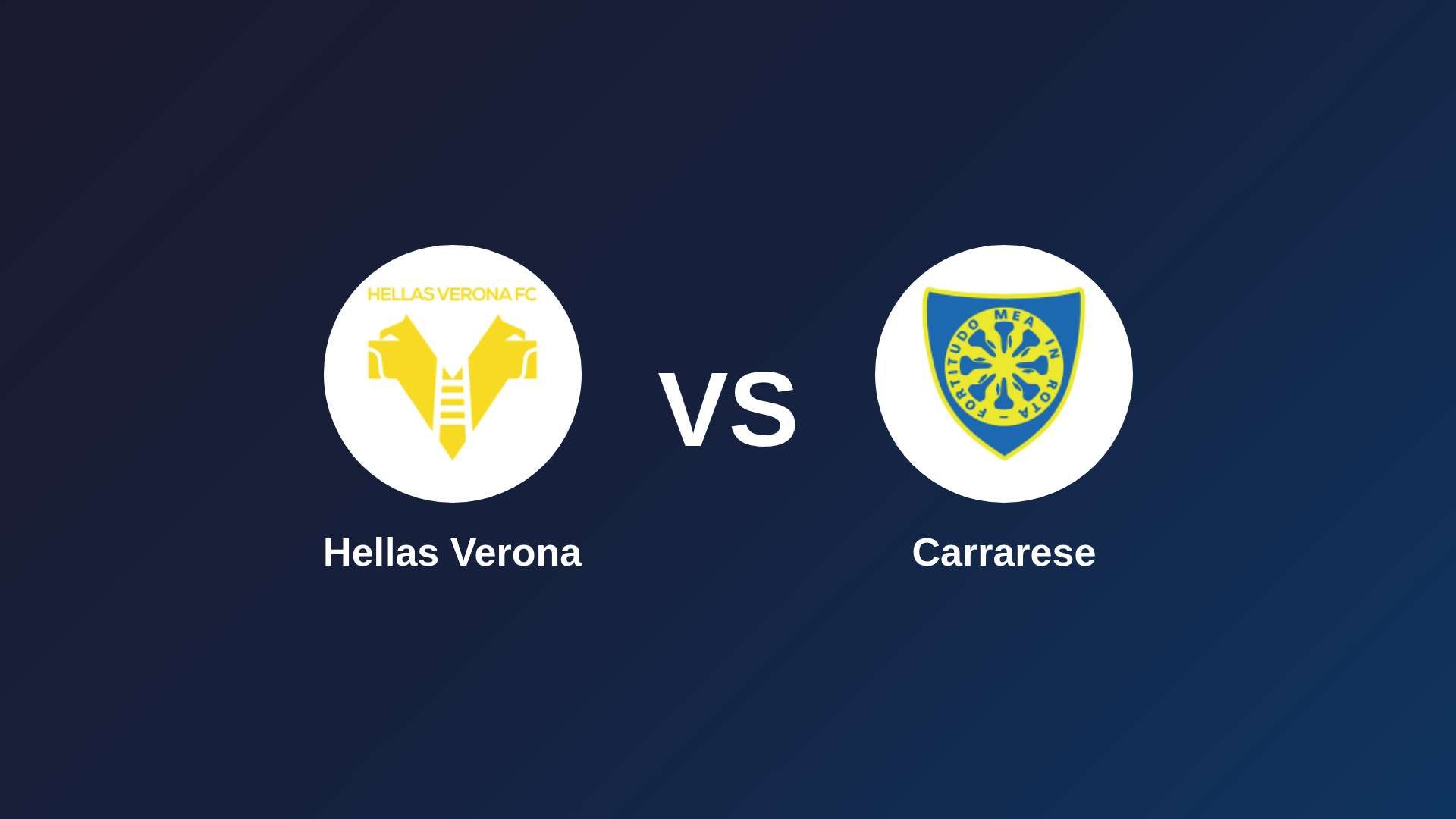 Hellas Verona vs Carrarese