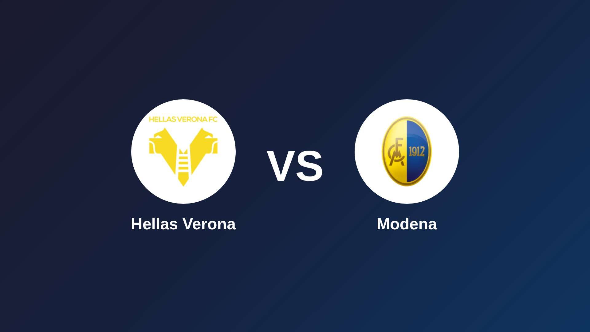 Hellas Verona vs Modena