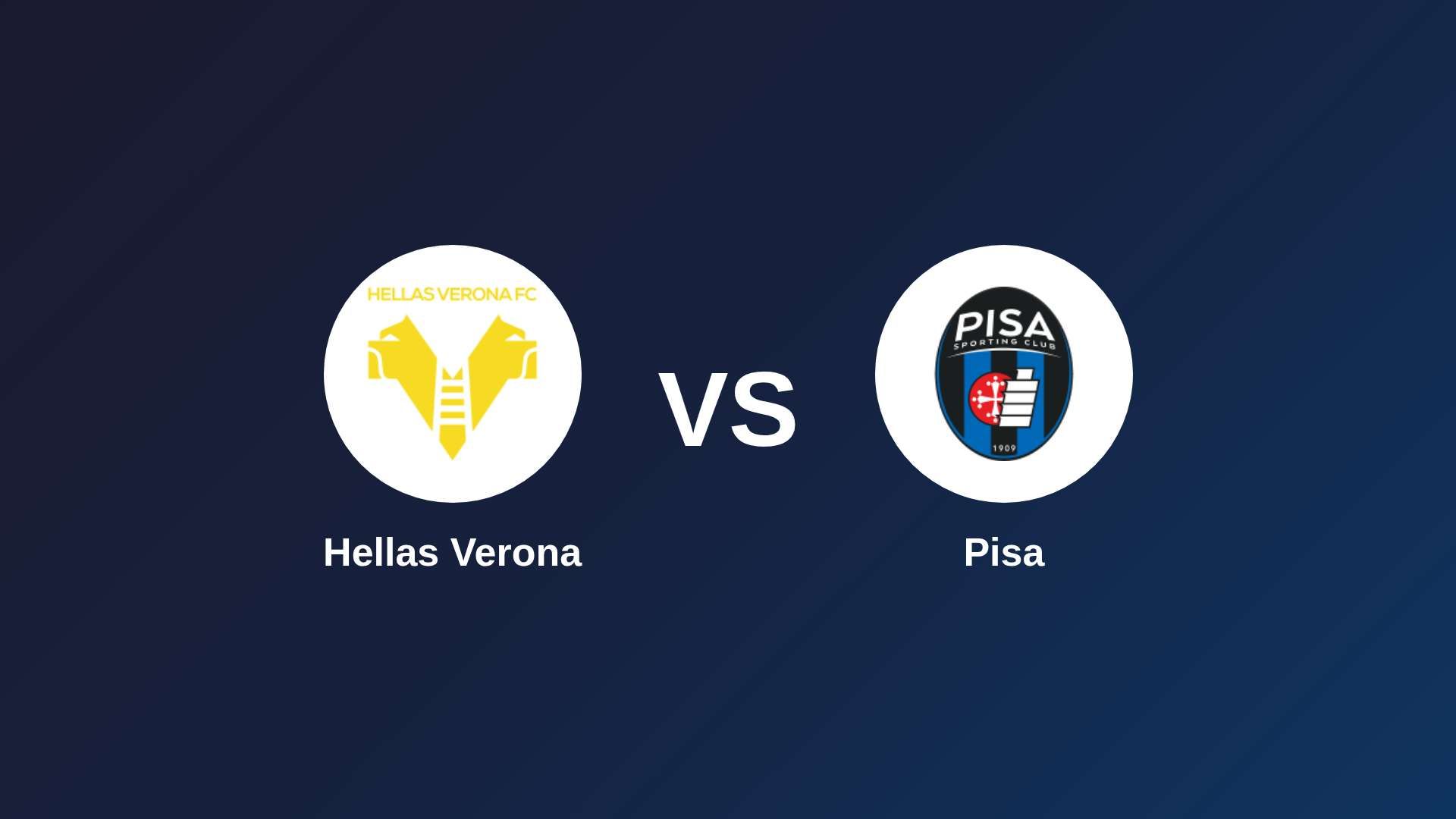 Hellas Verona vs Pisa