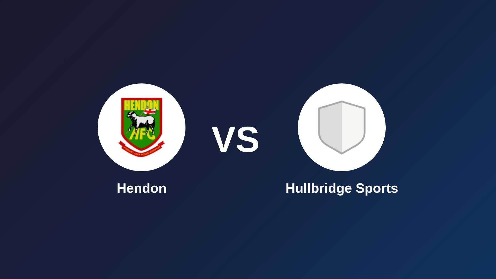 Hendon vs Hullbridge Sports