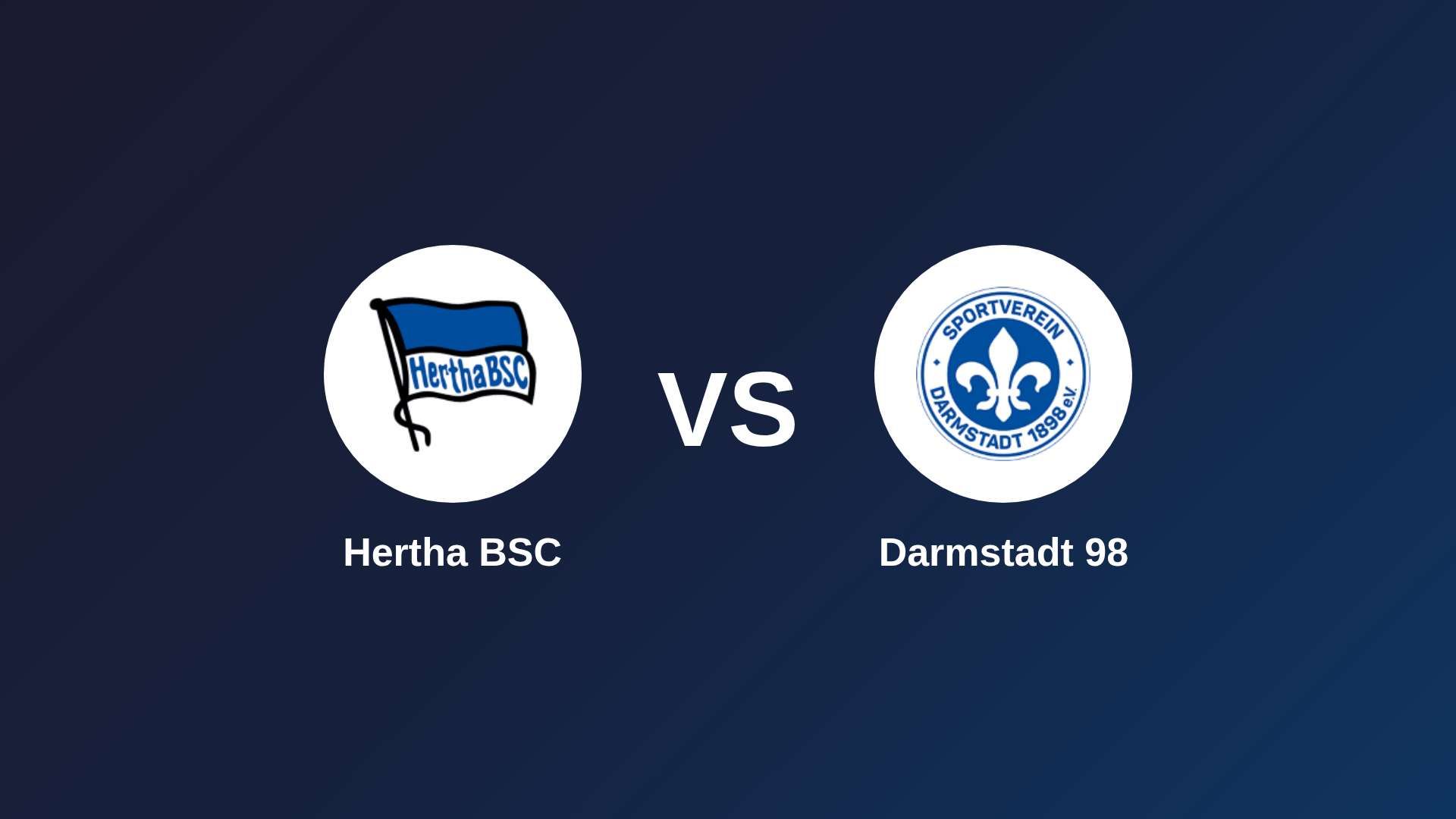 Hertha BSC vs Darmstadt 98