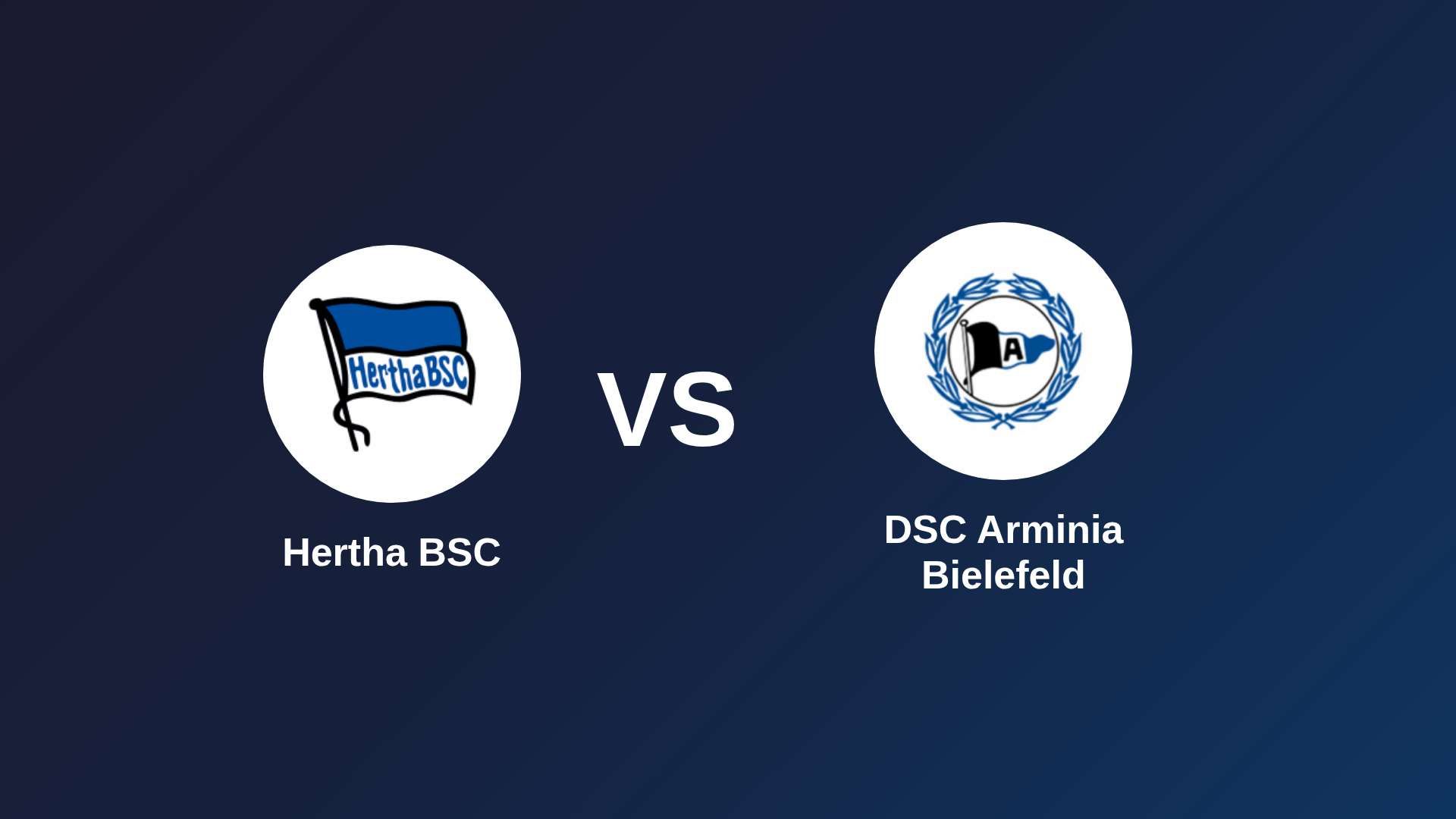 Hertha BSC vs DSC Arminia Bielefeld