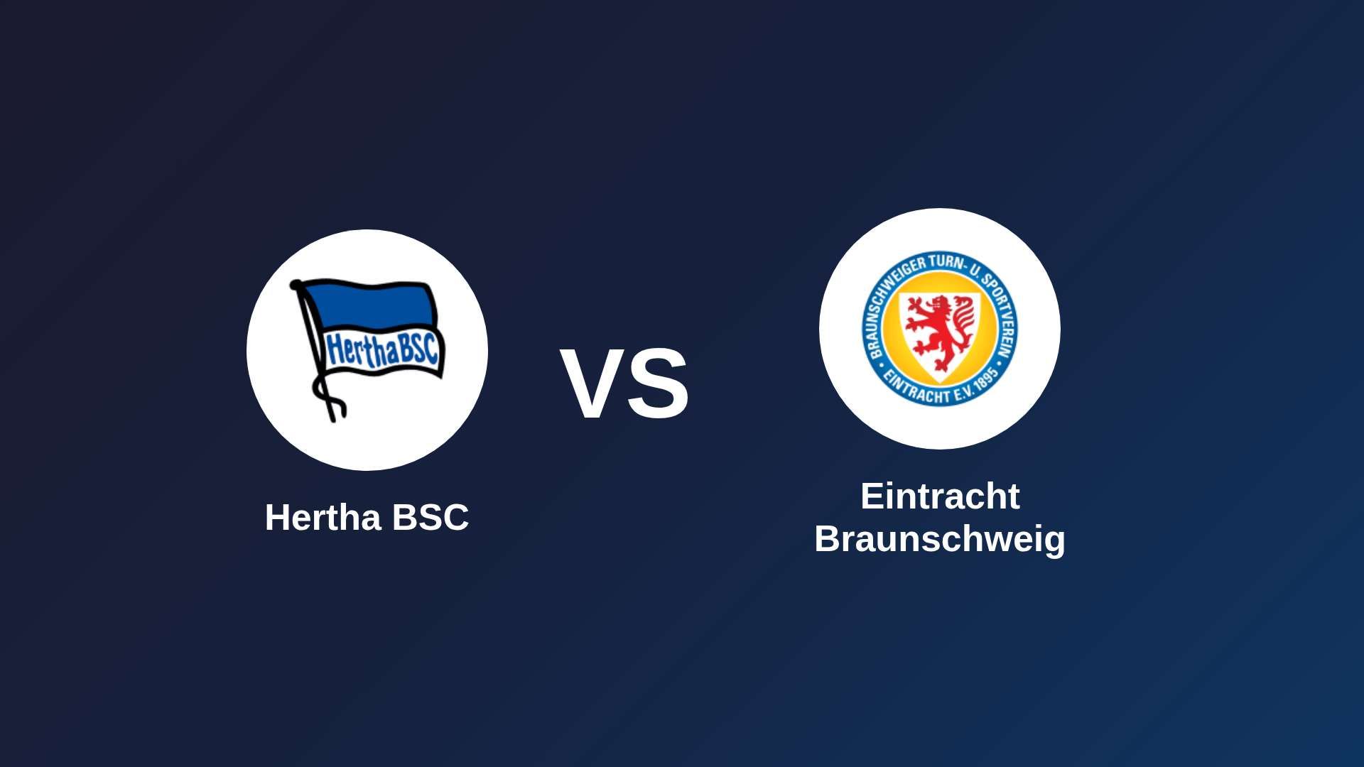 Hertha BSC vs Eintracht Braunschweig