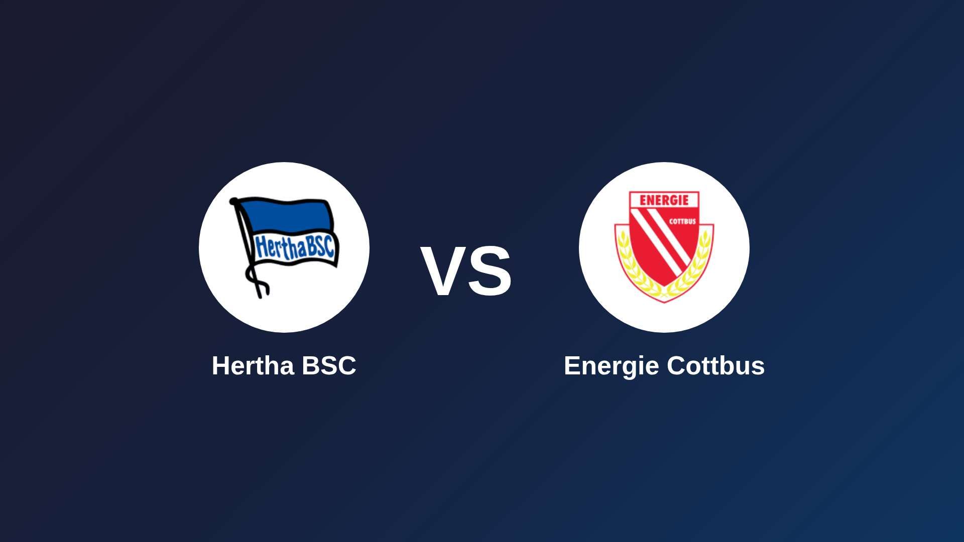 Hertha BSC vs Energie Cottbus