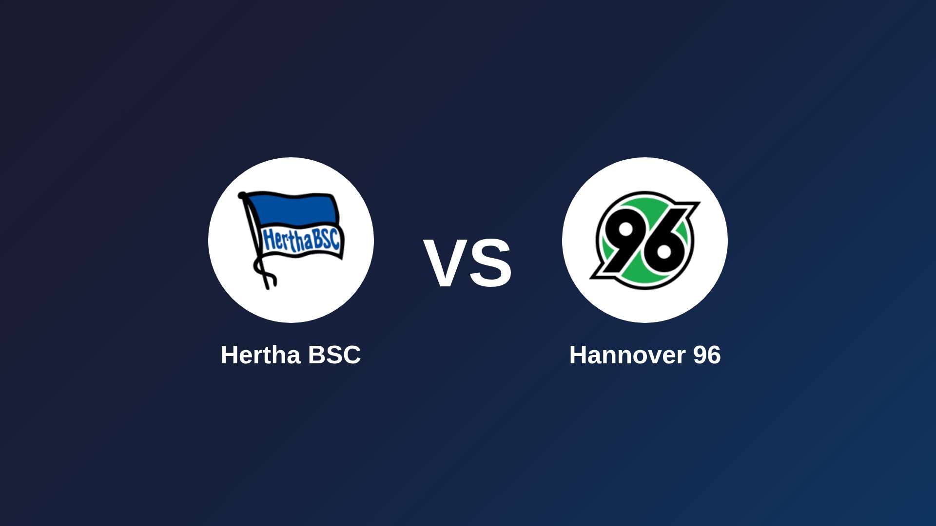 Hertha BSC vs Hannover 96