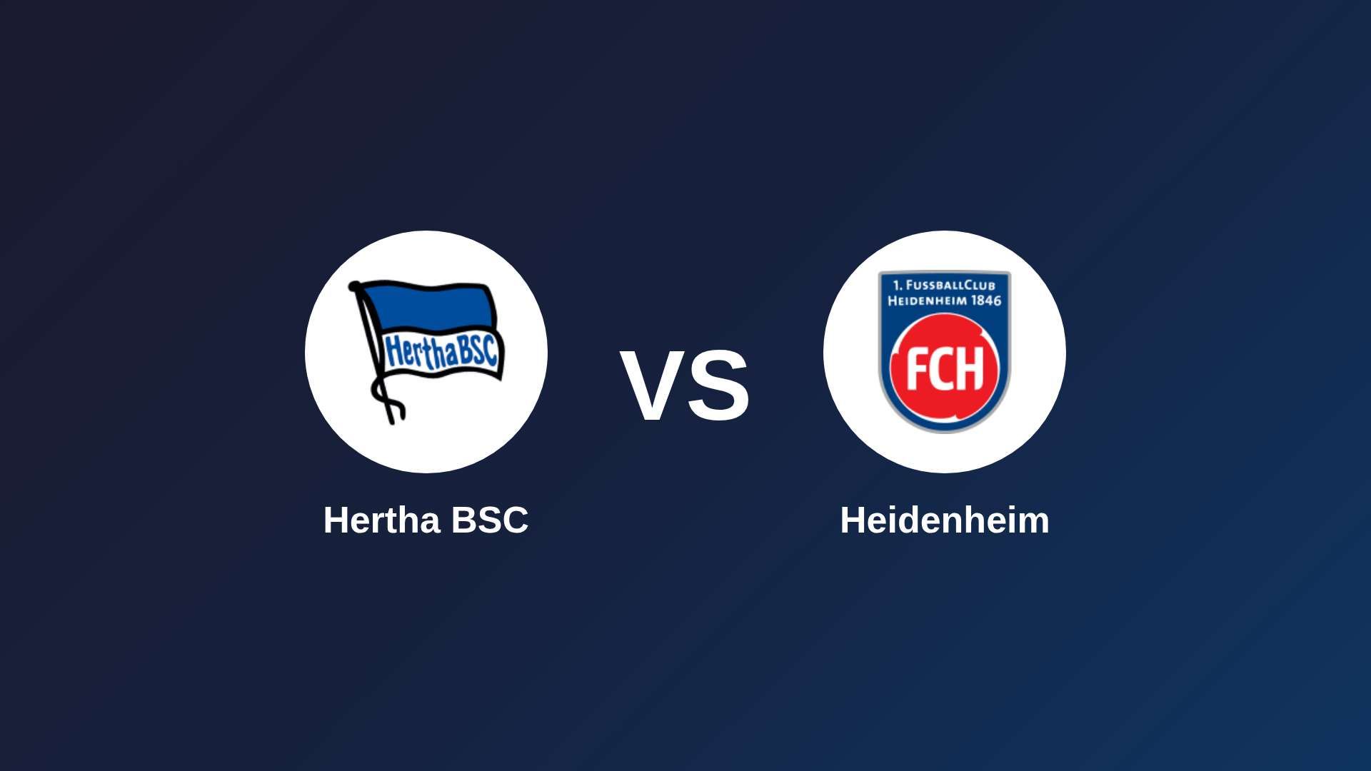 Hertha BSC vs Heidenheim