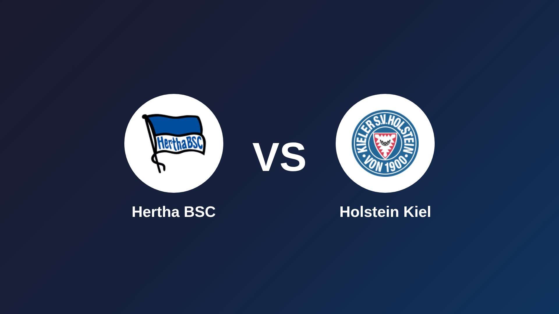 Hertha BSC vs Holstein Kiel