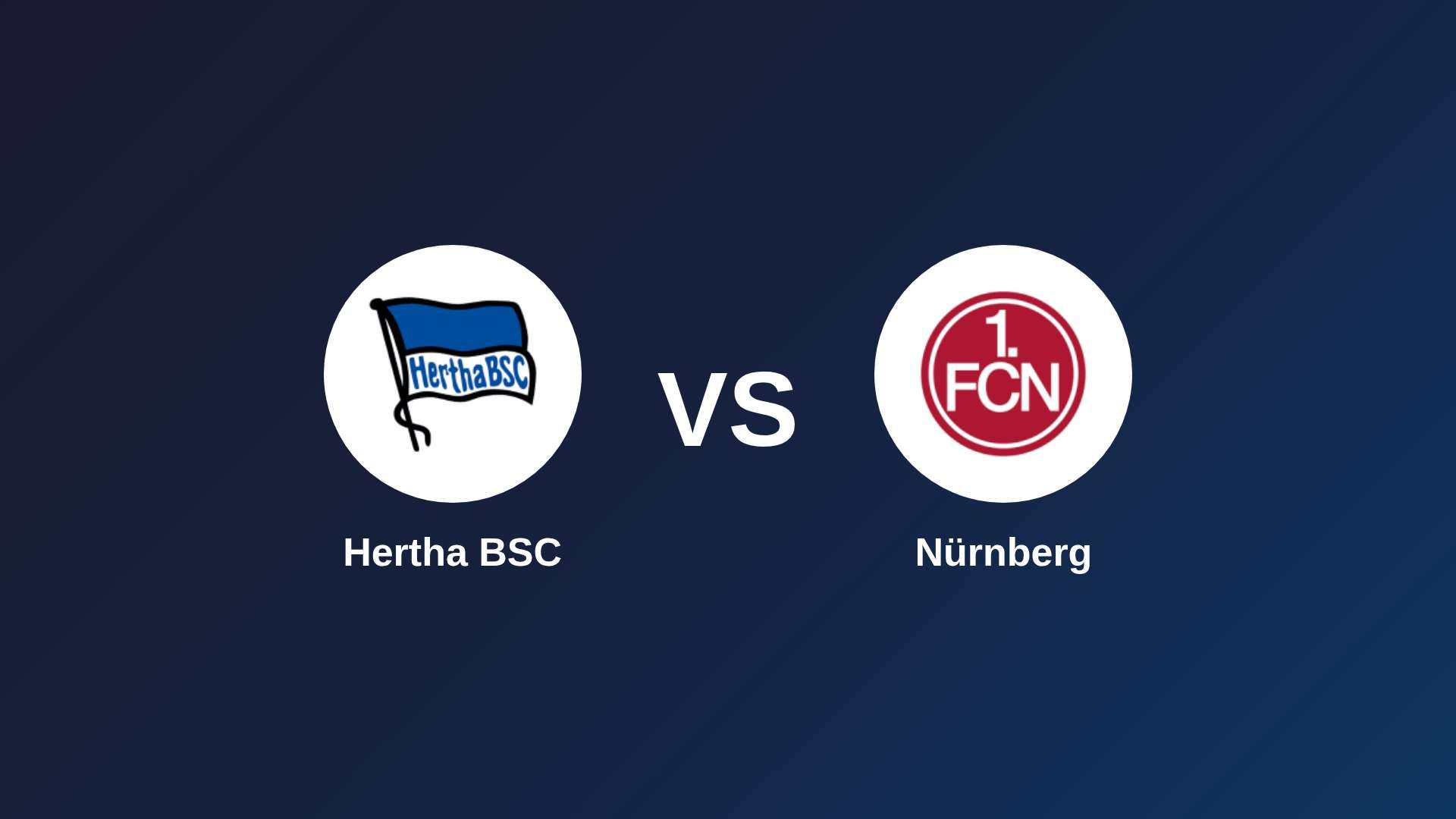 Hertha BSC vs Nürnberg