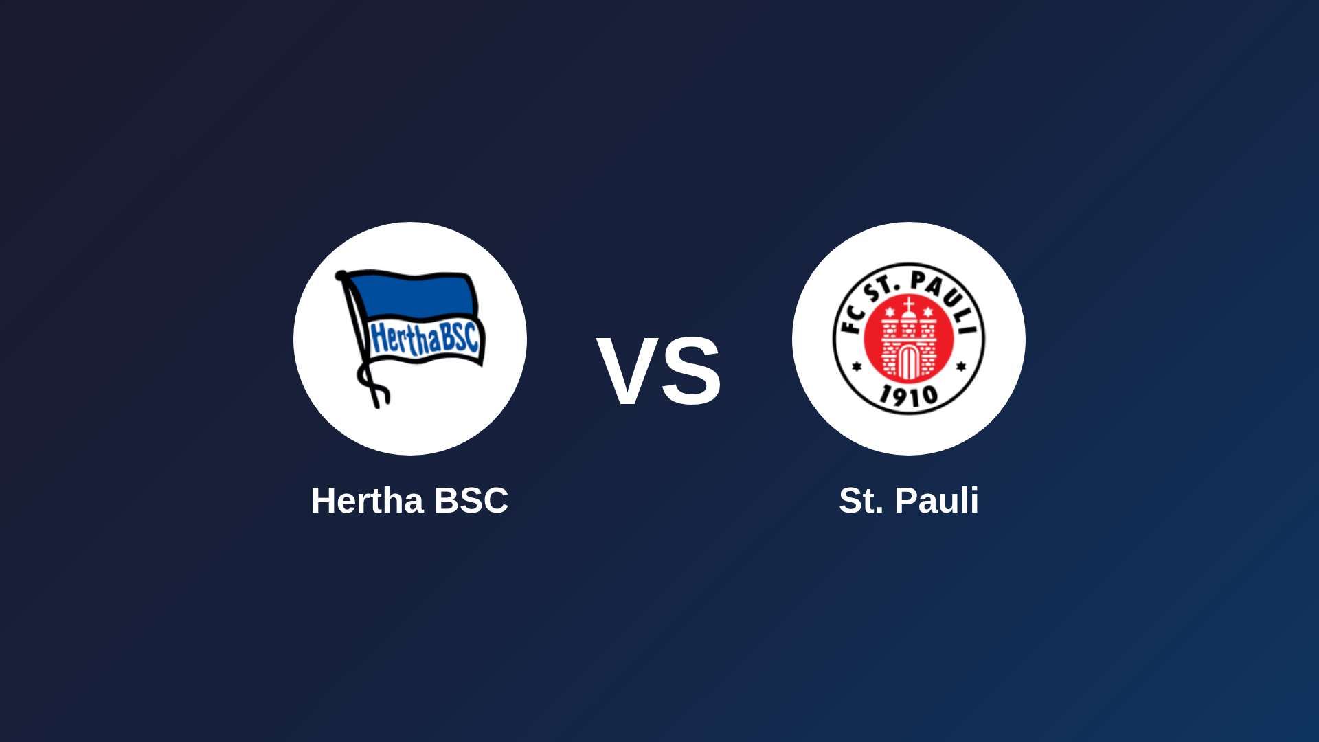Hertha BSC vs St. Pauli