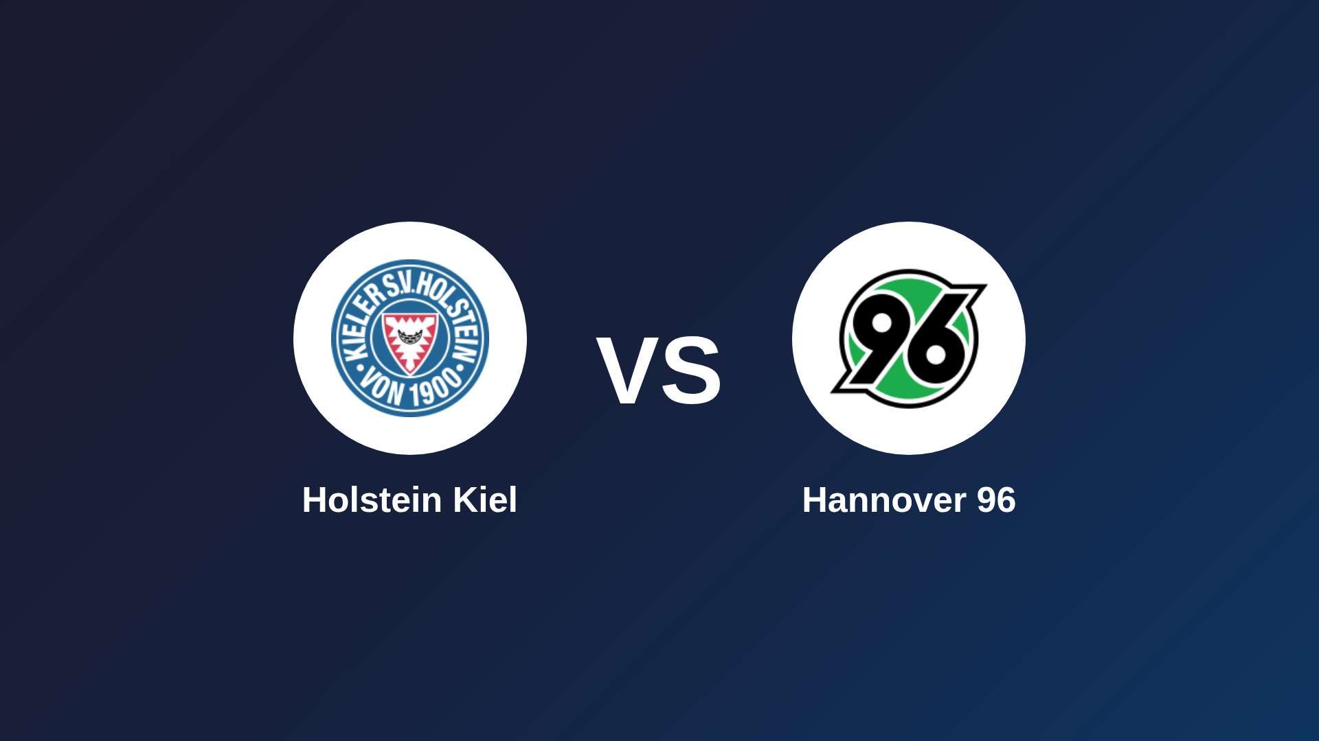Holstein Kiel vs Hannover 96