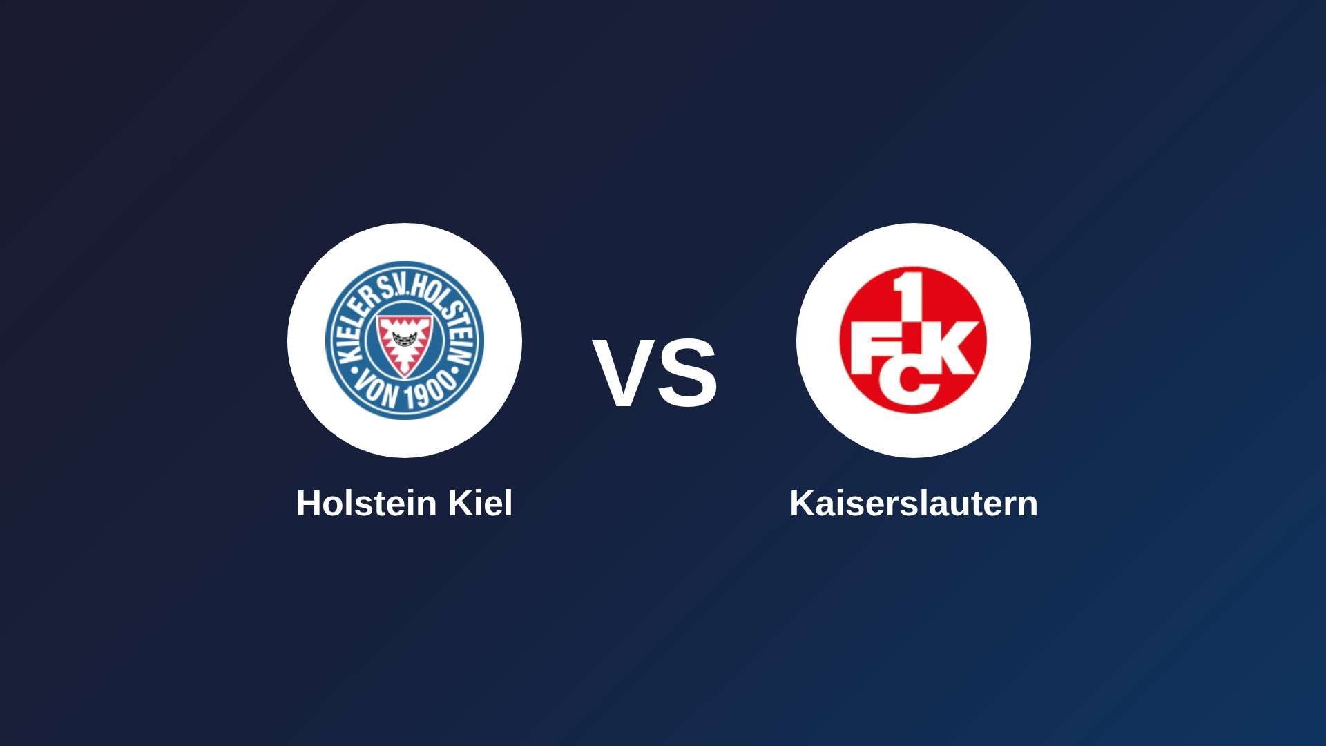 Holstein Kiel vs Kaiserslautern