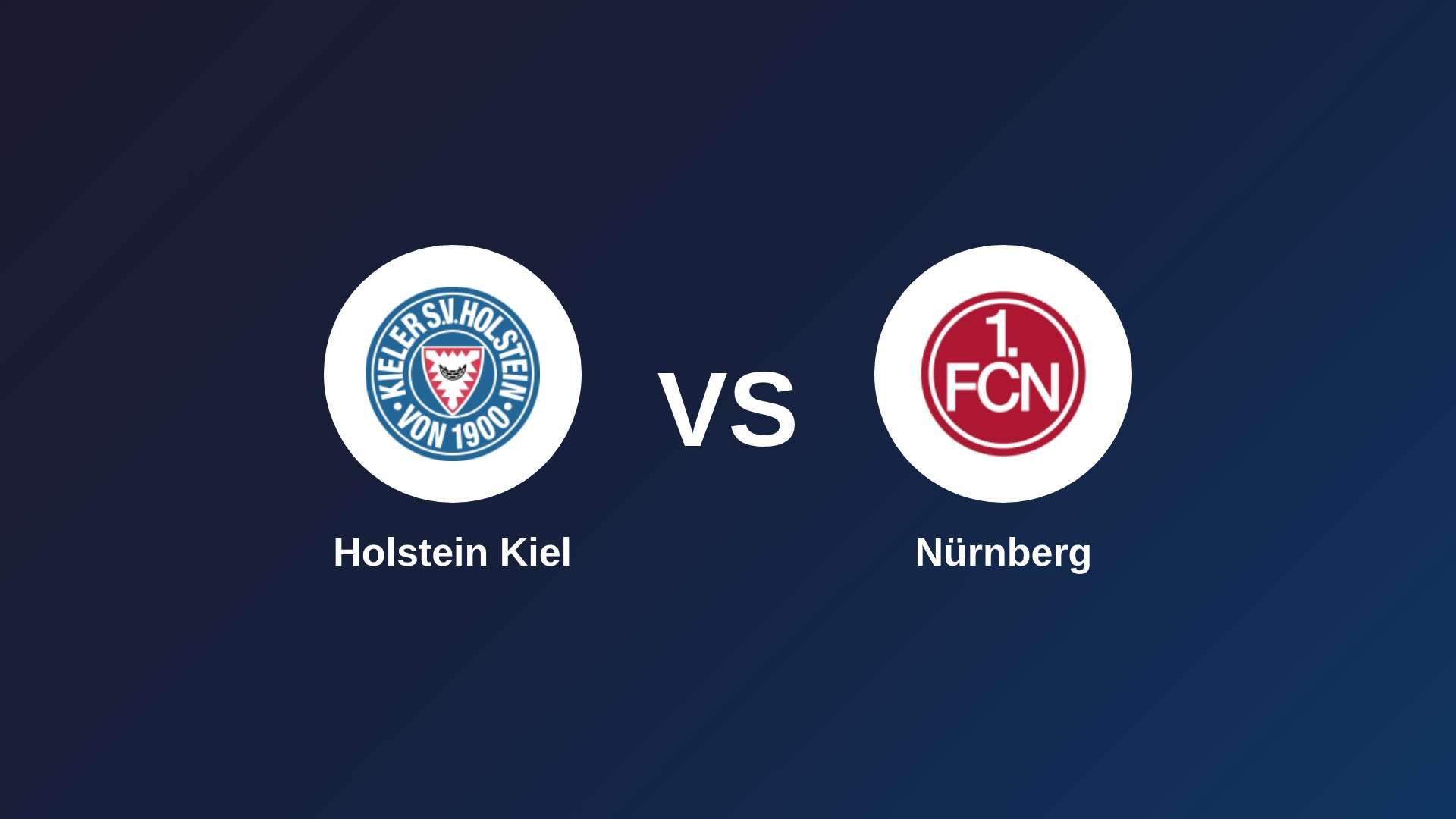 Holstein Kiel vs Nürnberg