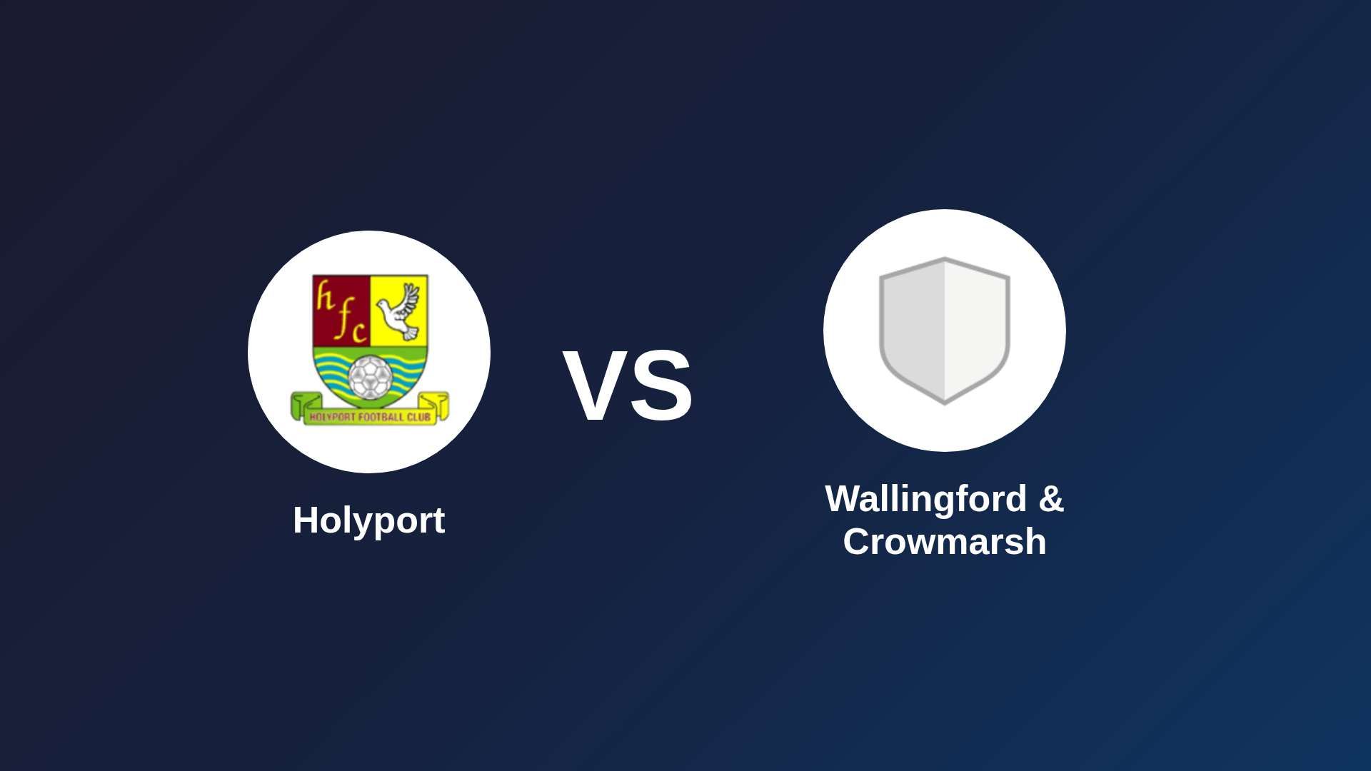 Holyport vs (F)allingford & Crowmarsh