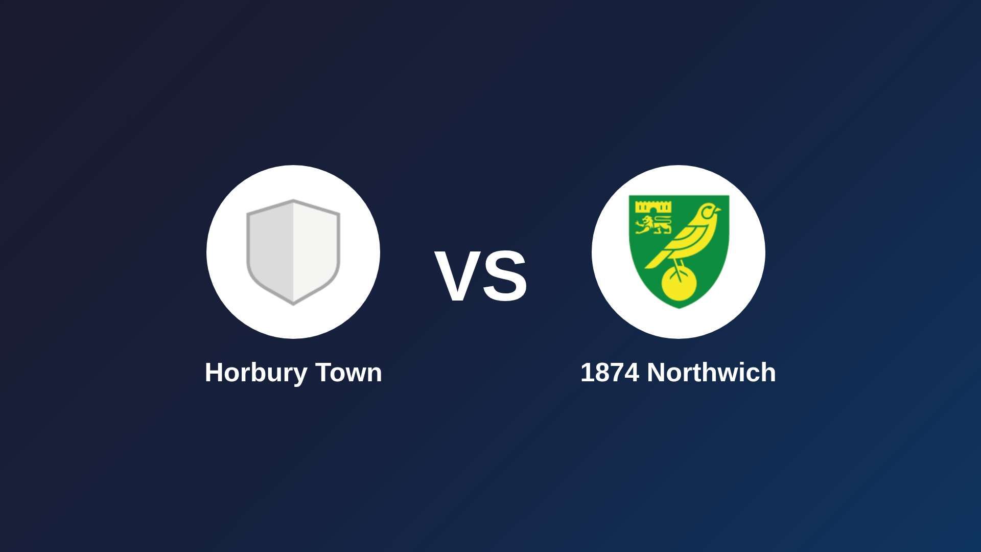 Horbury Town vs 1874 Northwich