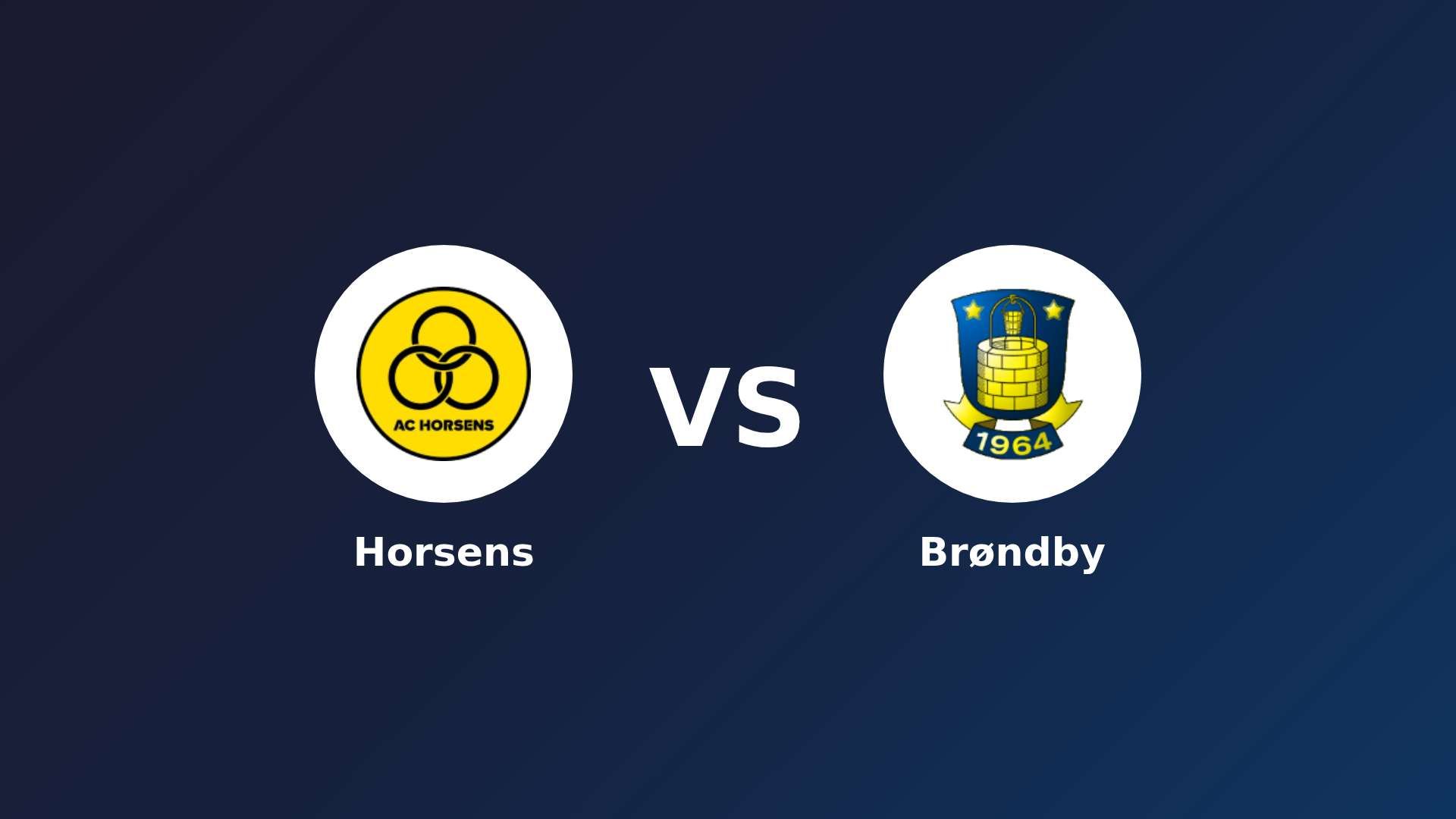 Horsens vs Brøndby IF