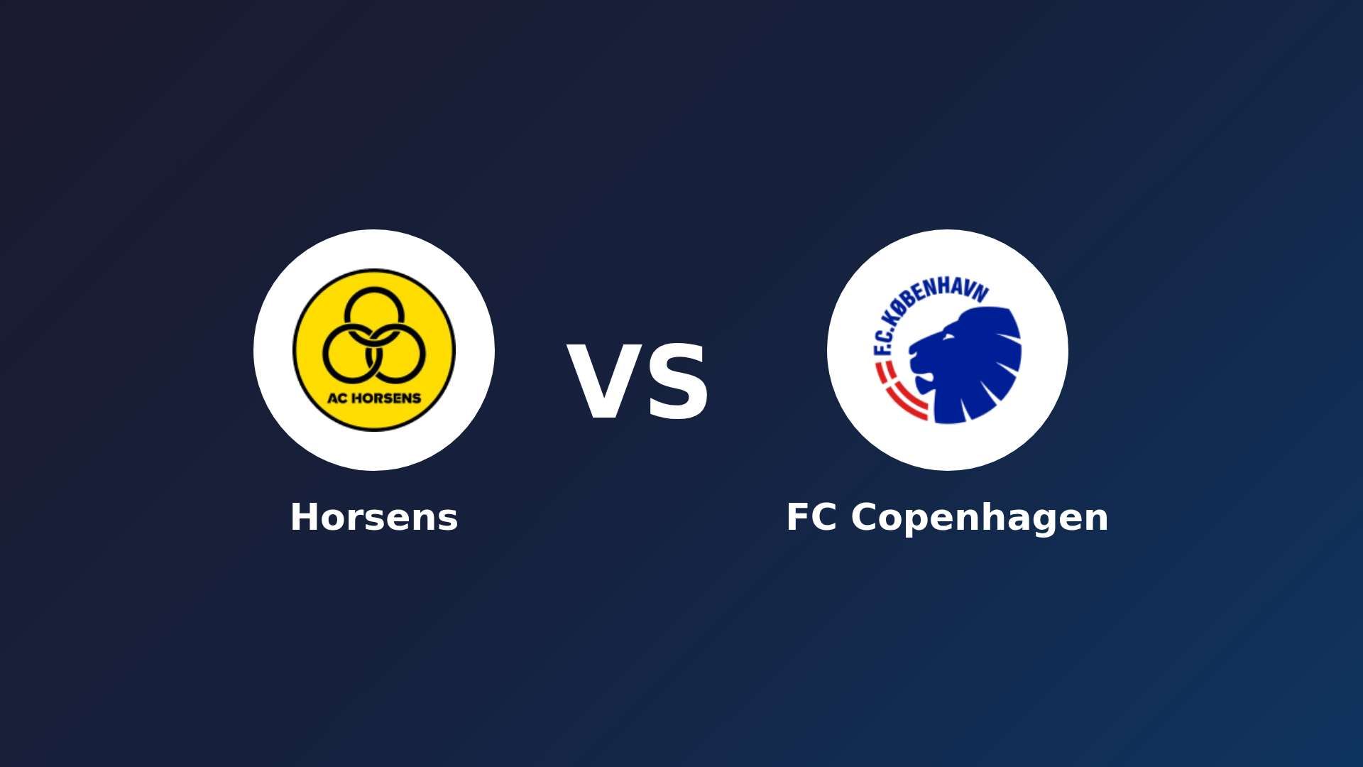 Horsens vs FC København