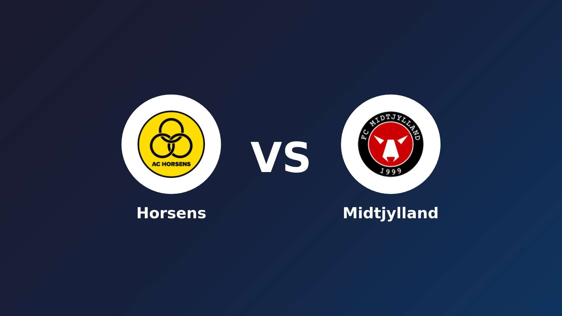Horsens vs FC Midtjylland