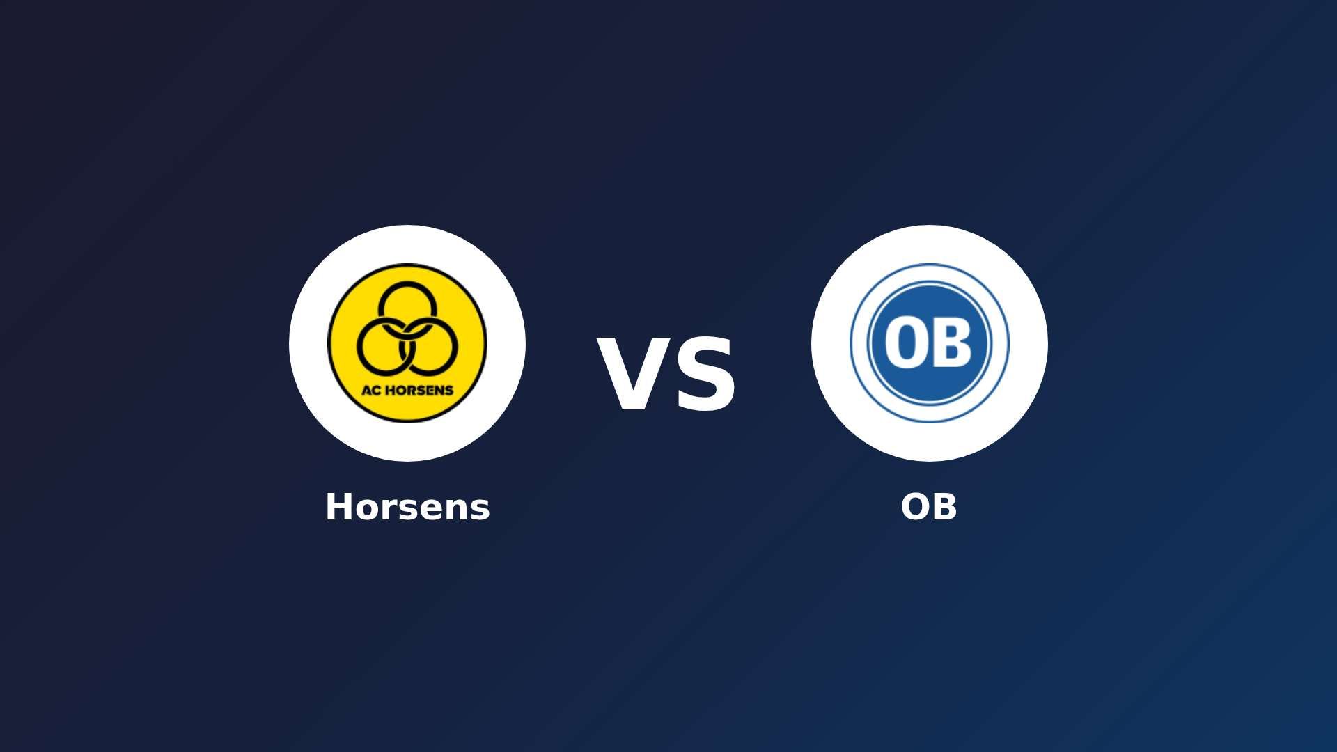 Horsens vs Odense BK