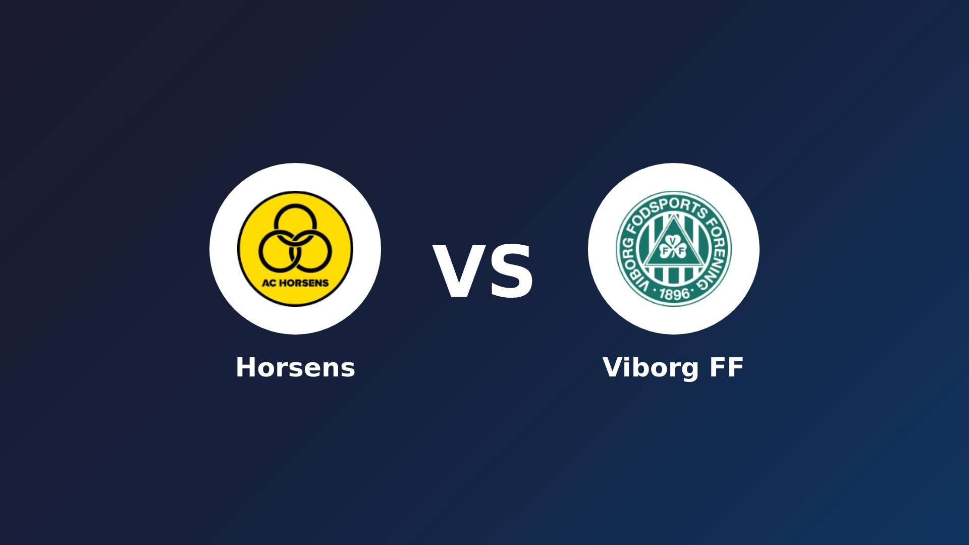 Horsens vs Viborg FF