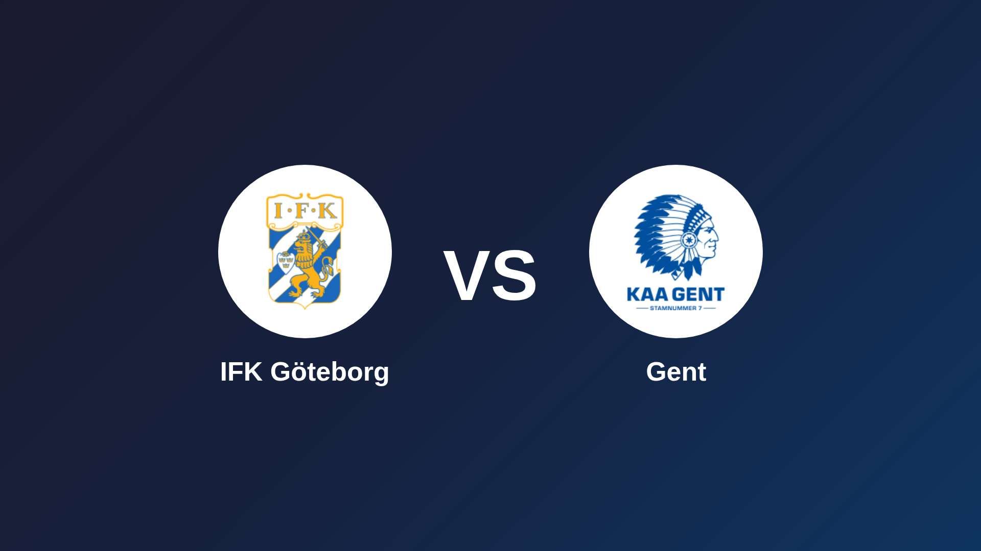 IFK Göteborg vs Gent
