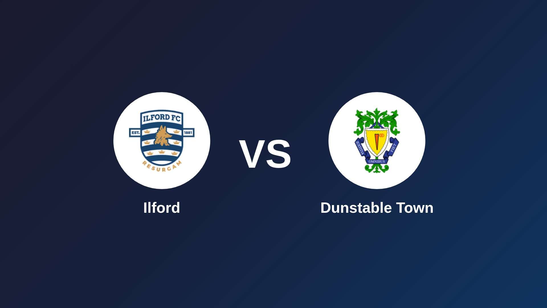 Ilford vs Dunstable Town