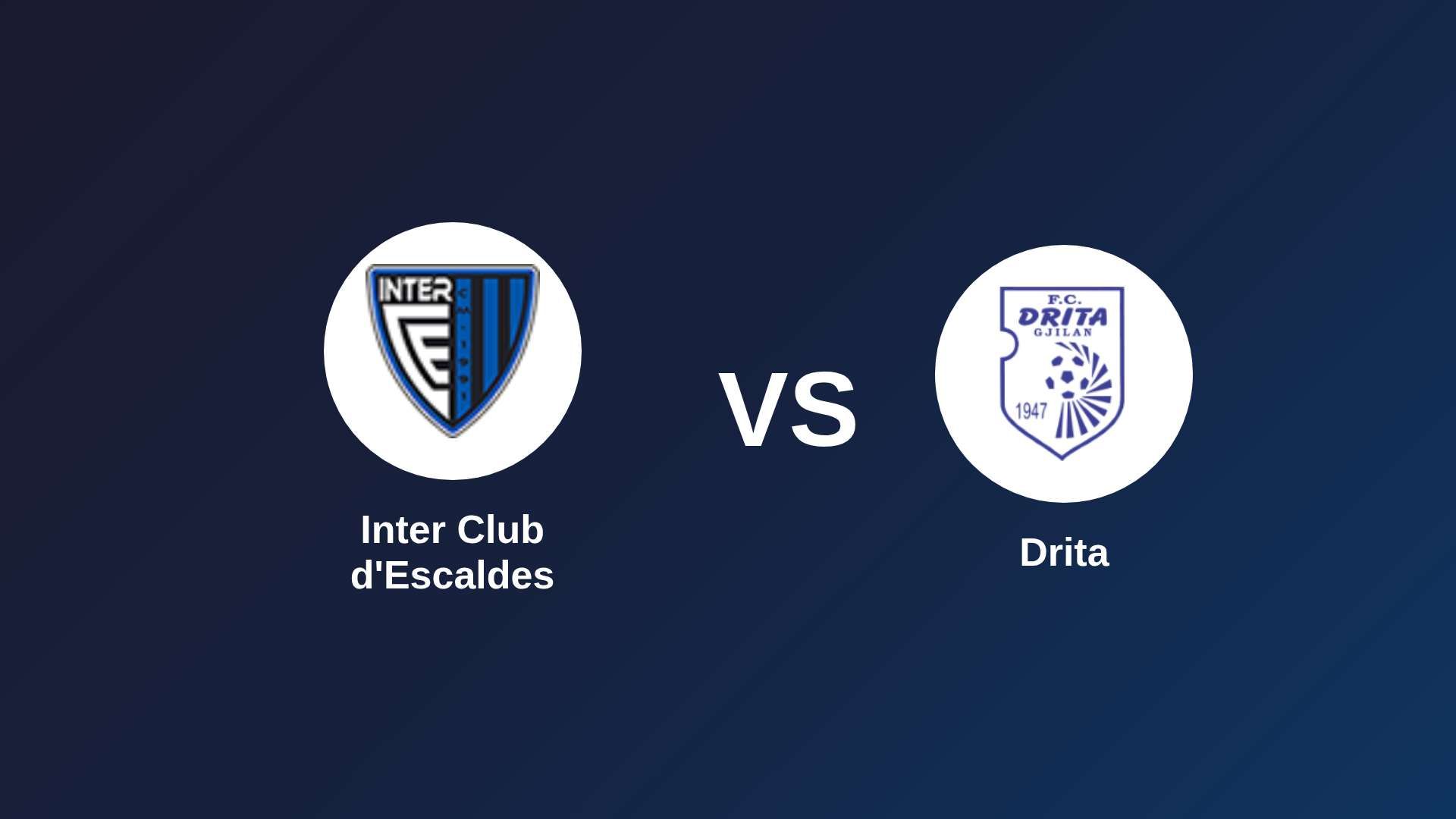 Inter Club d'Escaldes vs Drita