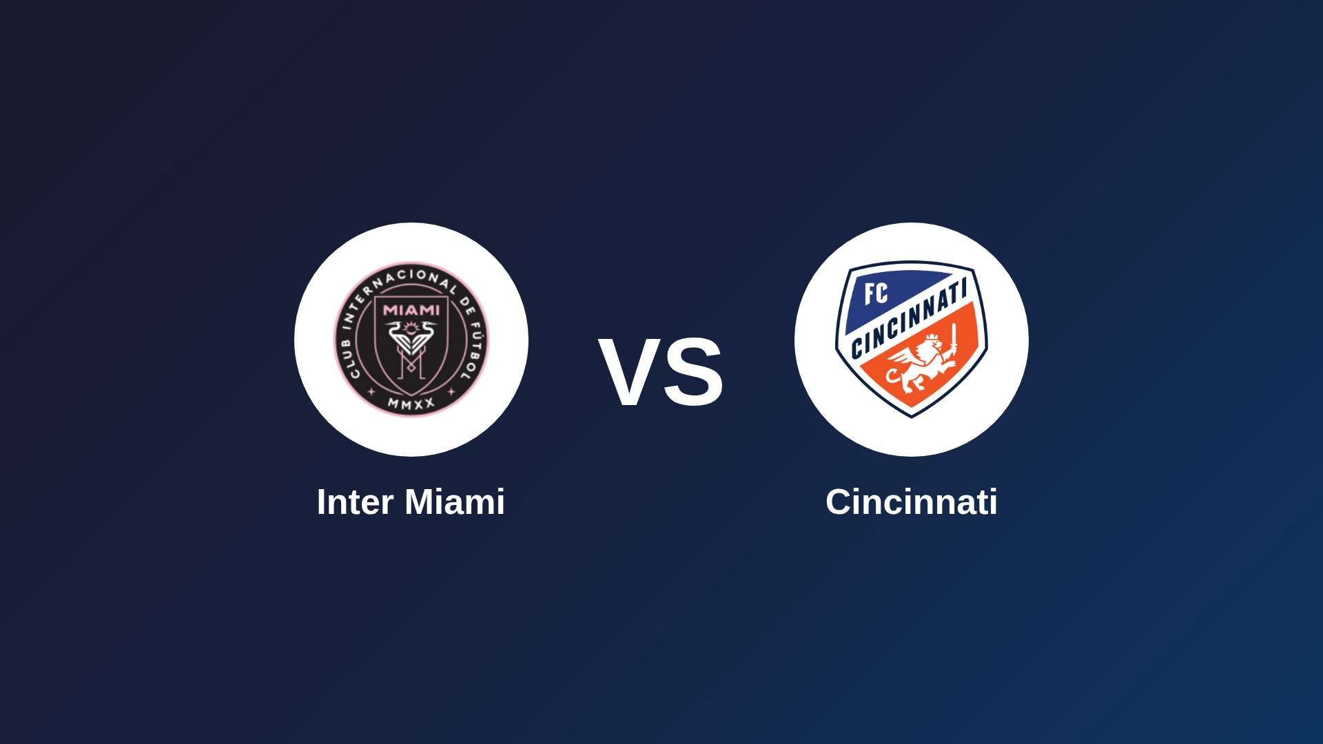 Inter Miami vs Cincinnati