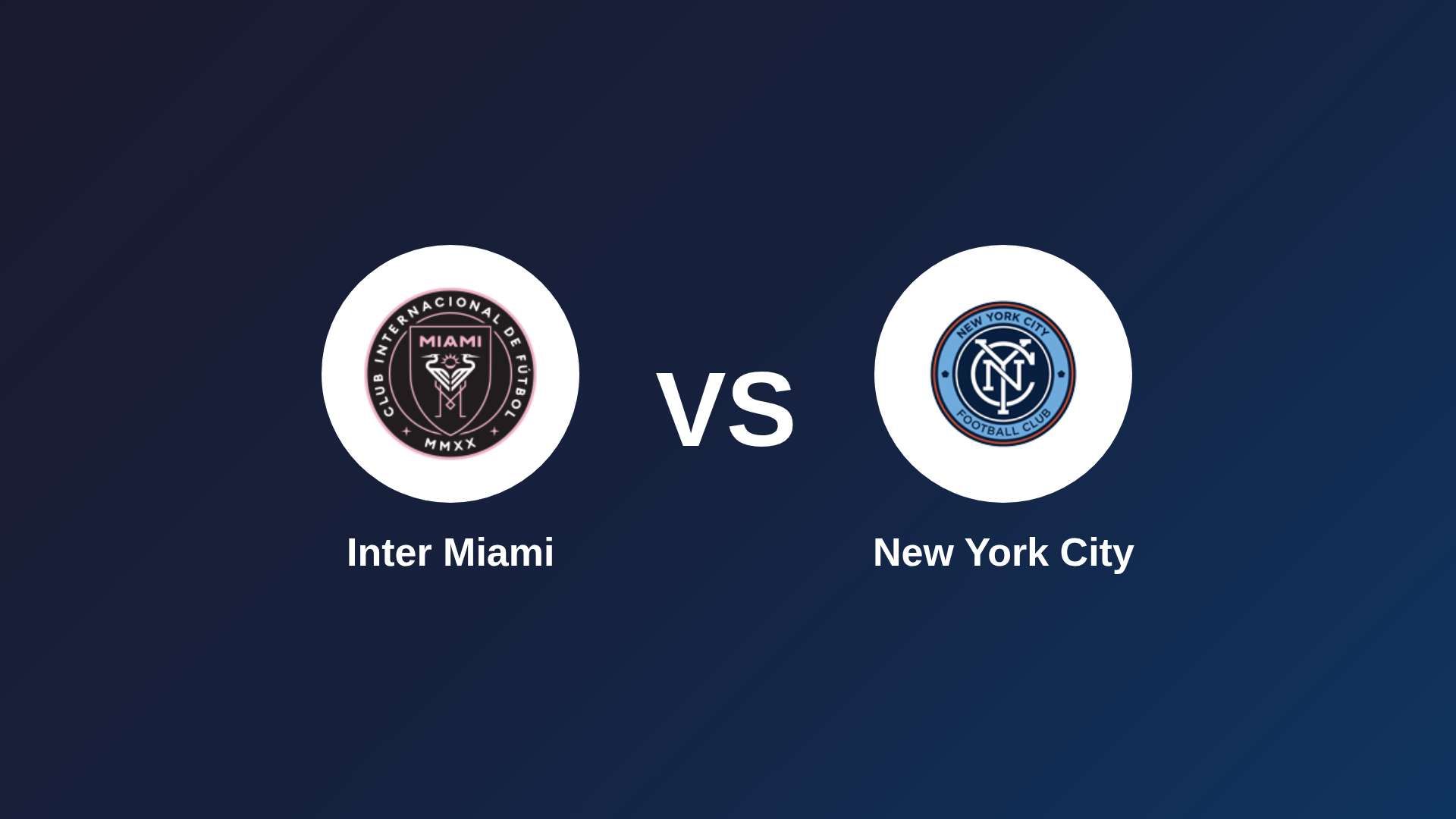 Inter Miami vs New York City