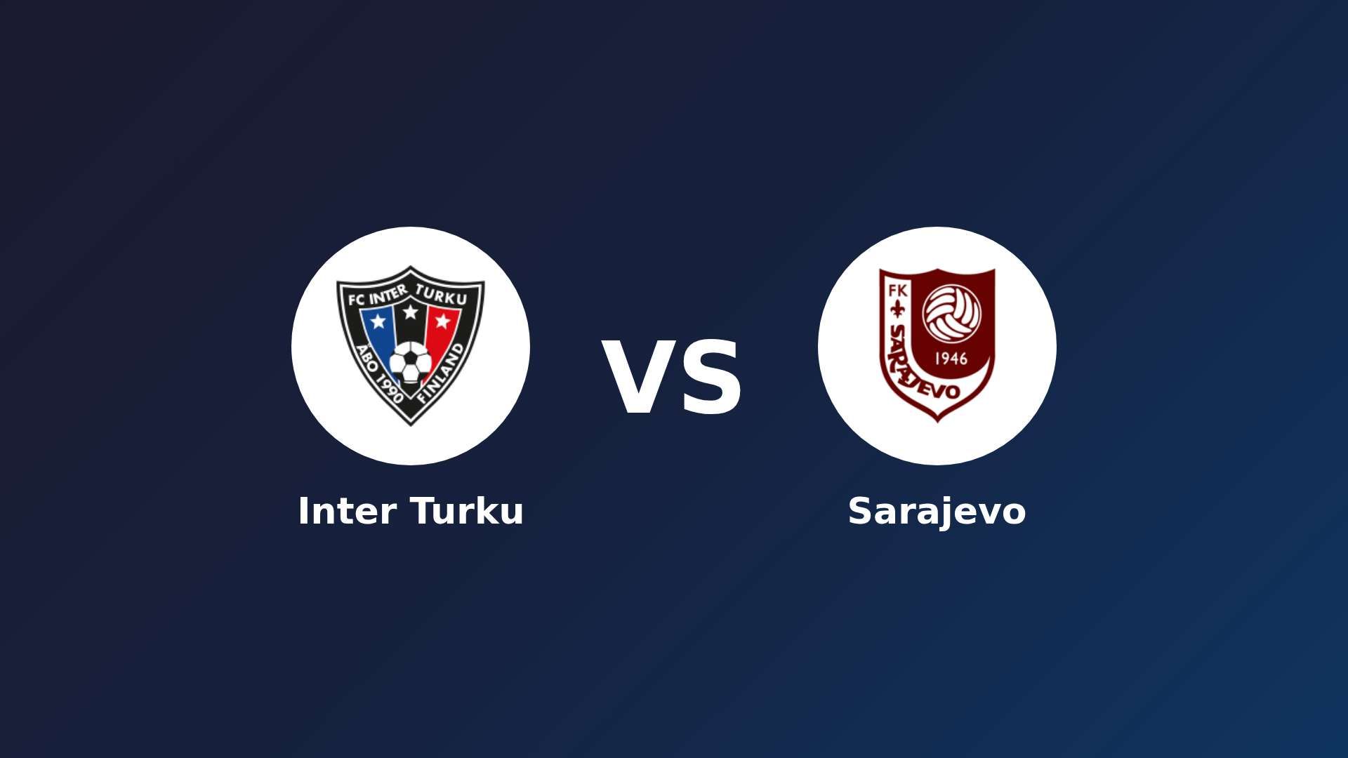 Inter Turku vs Sarajevo