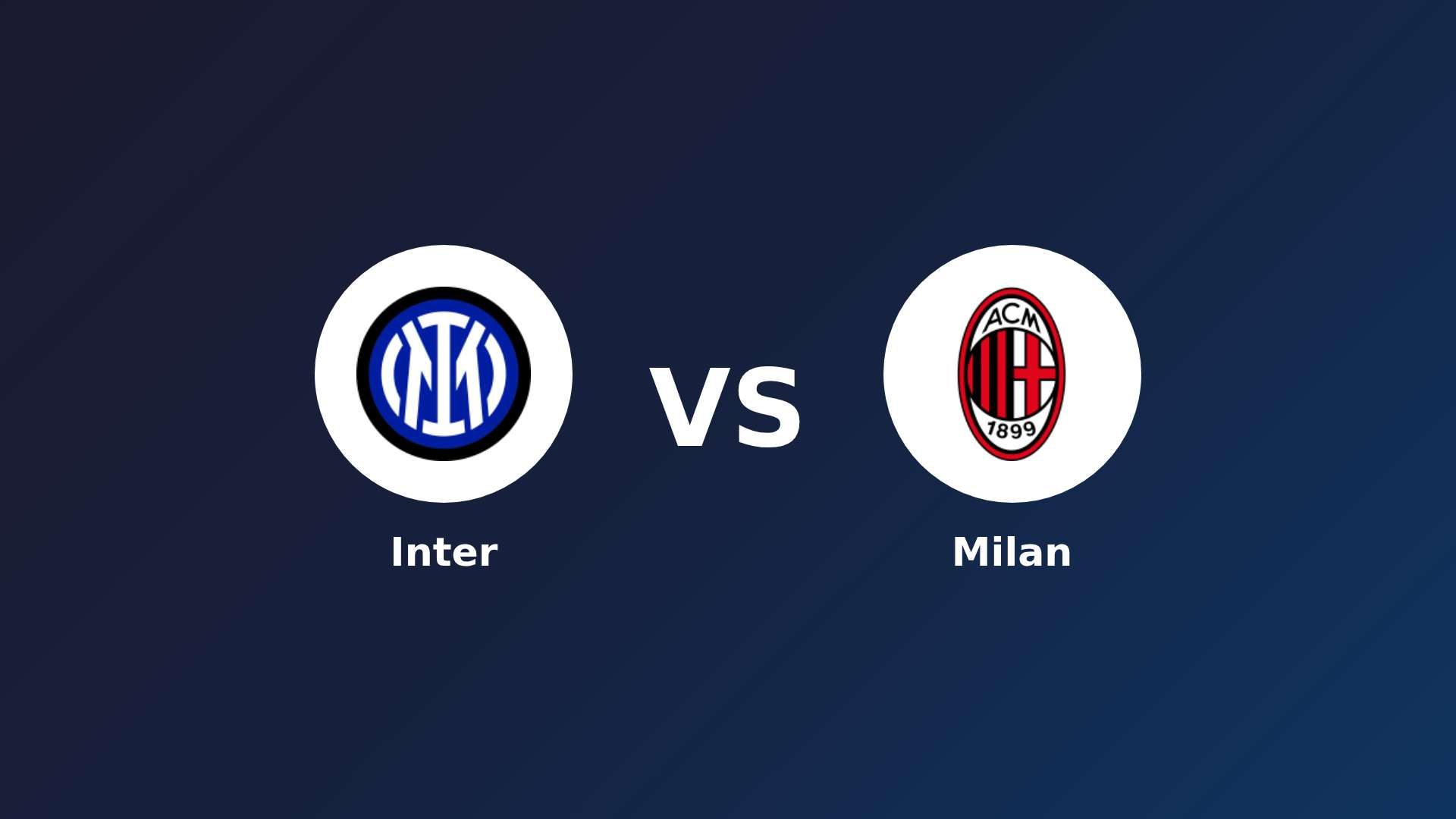 Inter vs AC Milan