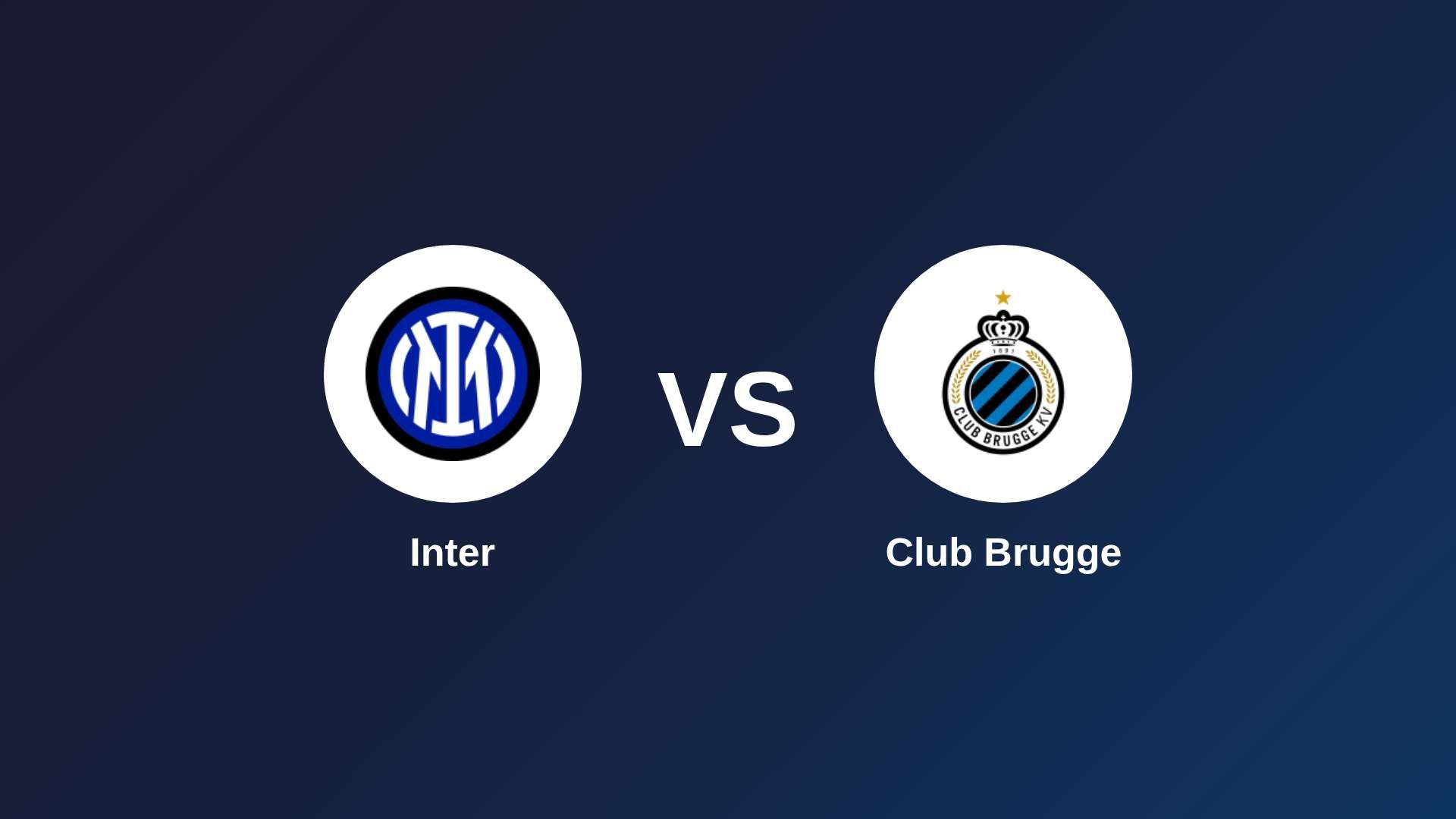 Inter vs Club Brugge