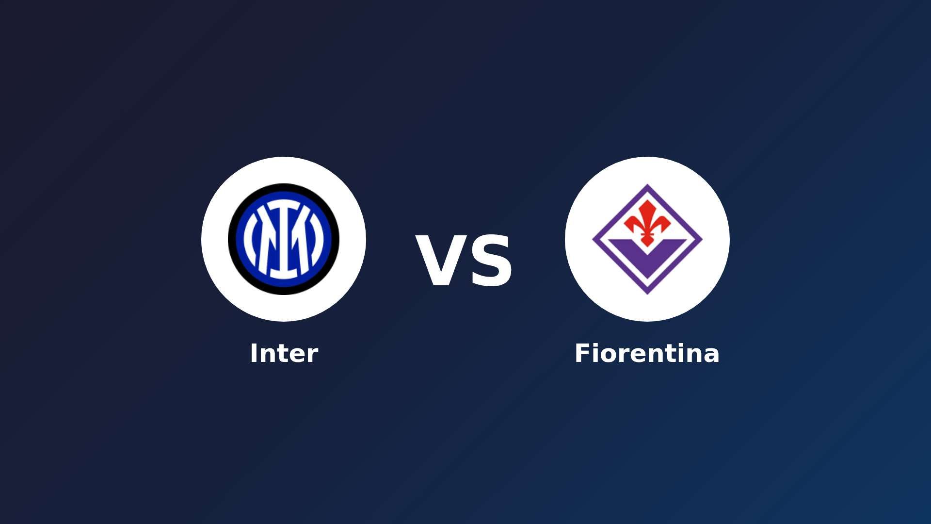 Inter vs Fiorentina