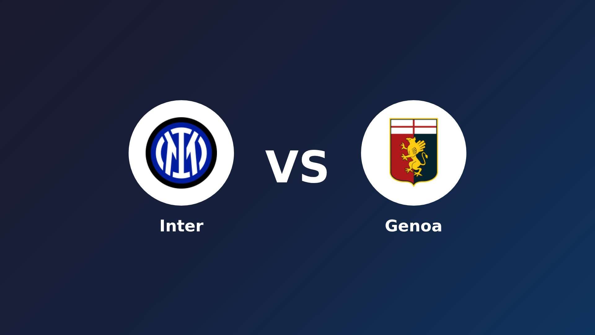 Inter vs Genoa