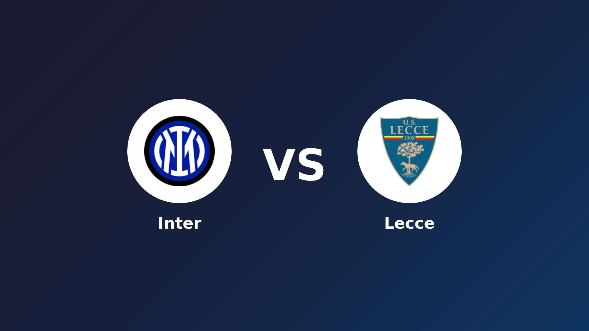 Inter vs Lecce