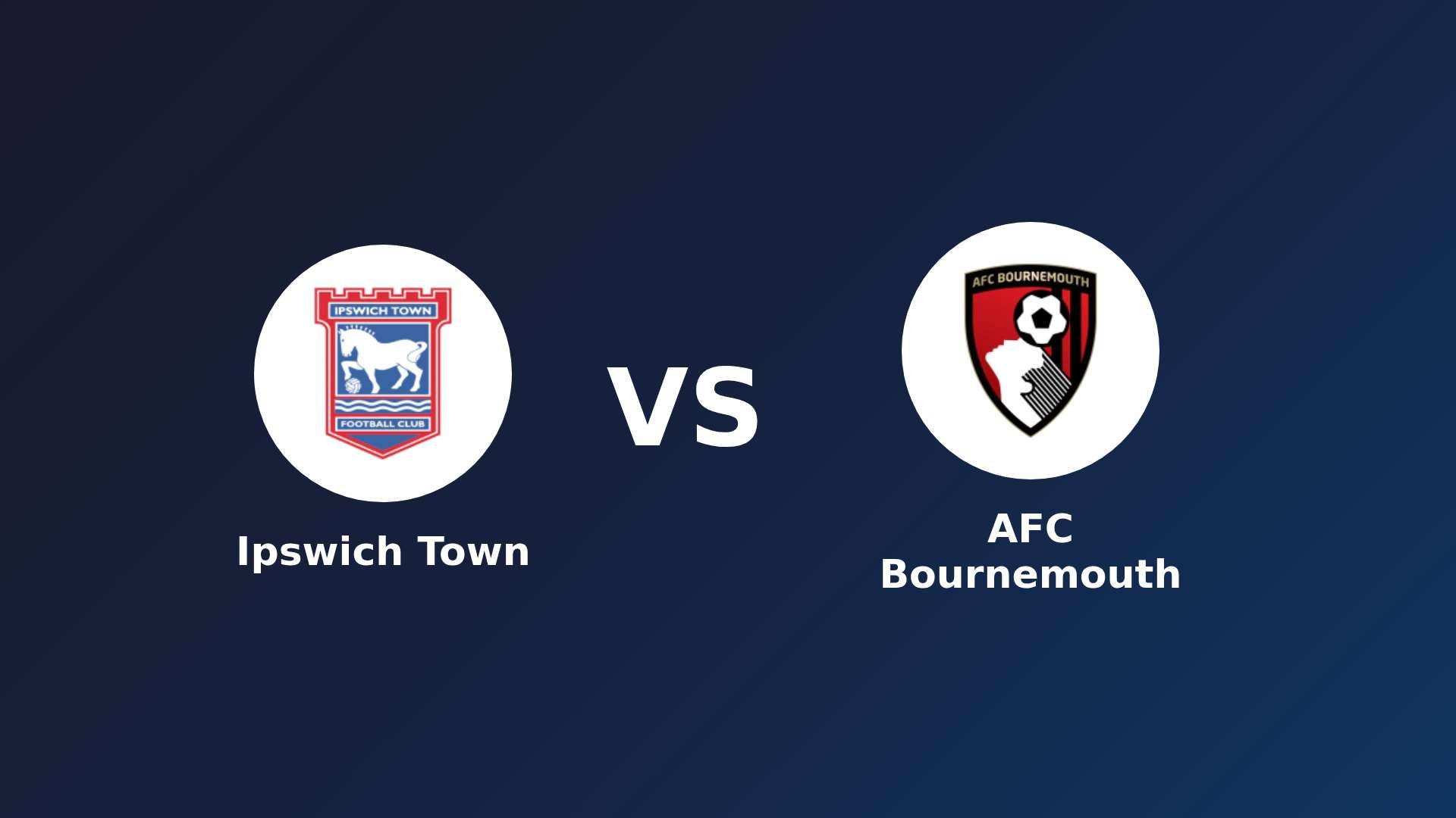 Ipswich Town vs AFC Bournemouth
