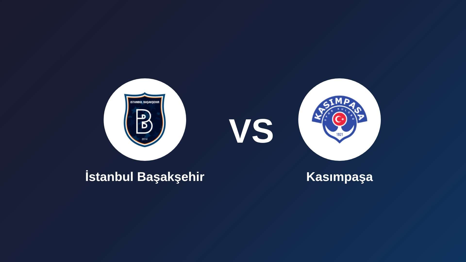İstanbul Başakşehir vs Kasımpaşa