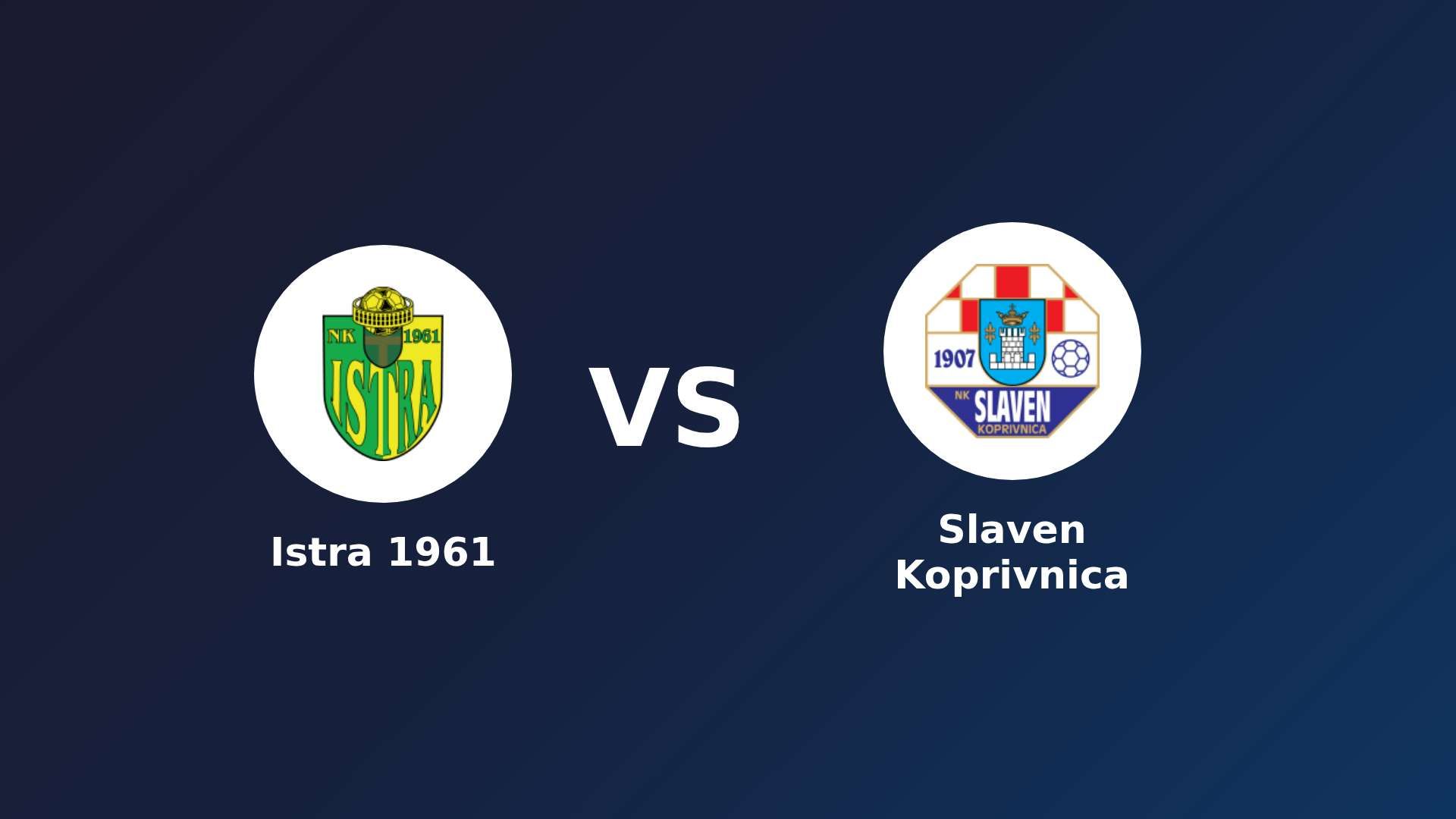 Istra 1961 vs Slaven Koprivnica