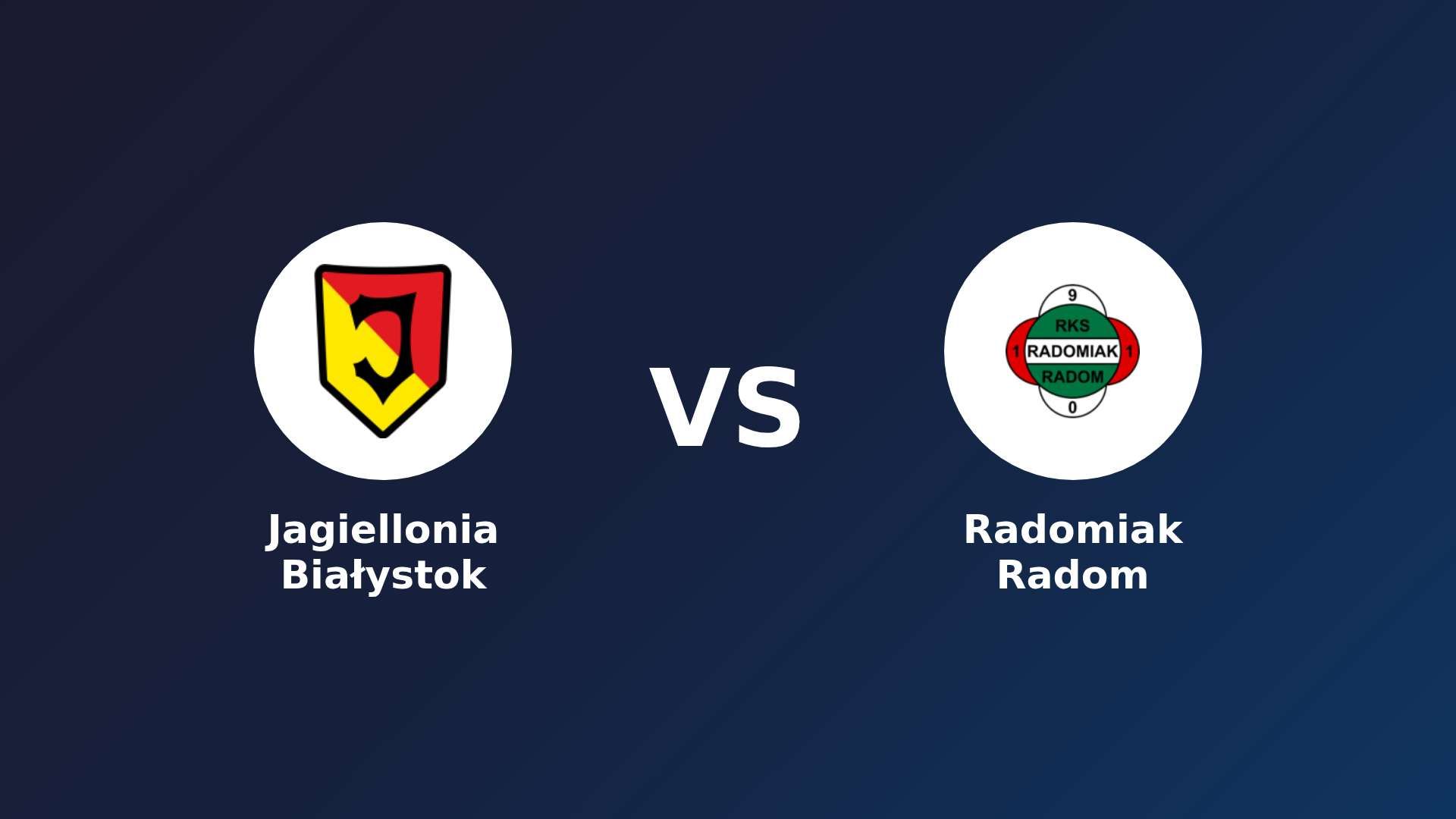 Jagiellonia Białystok vs Radomiak Radom