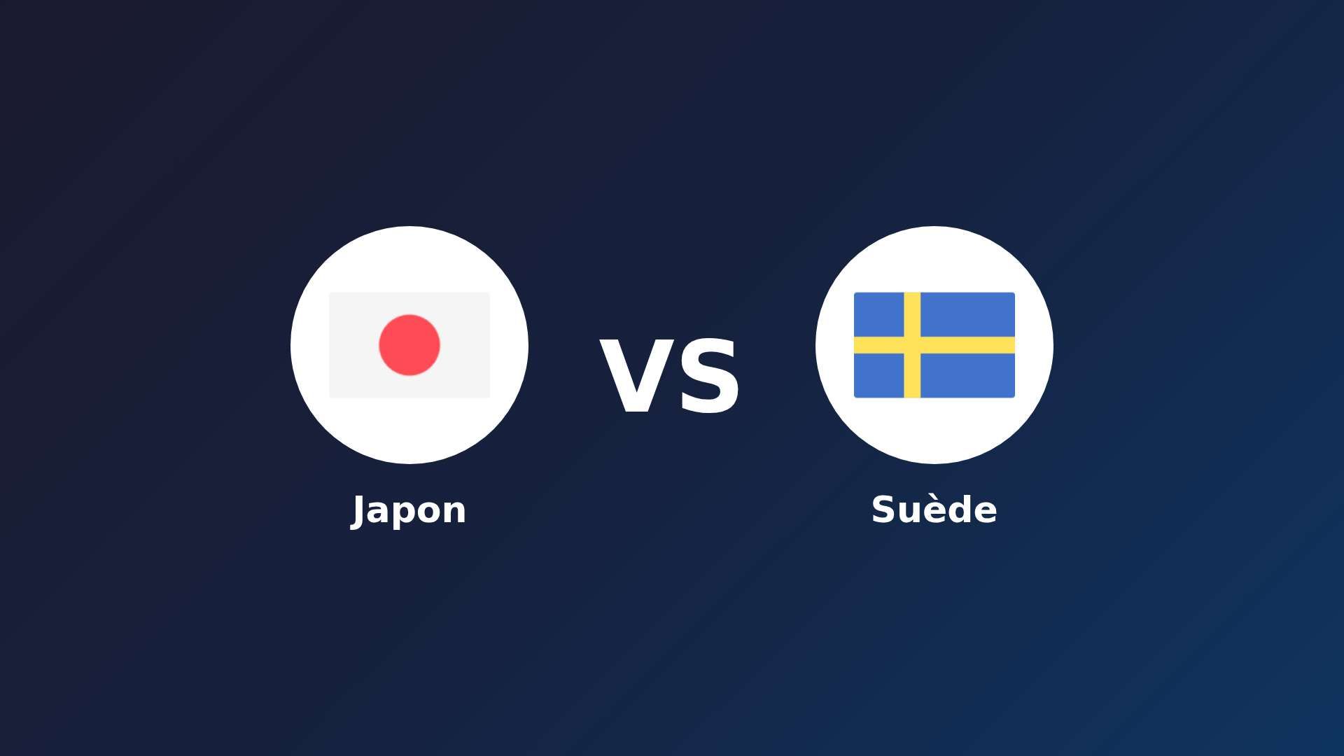 Japon vs Suède